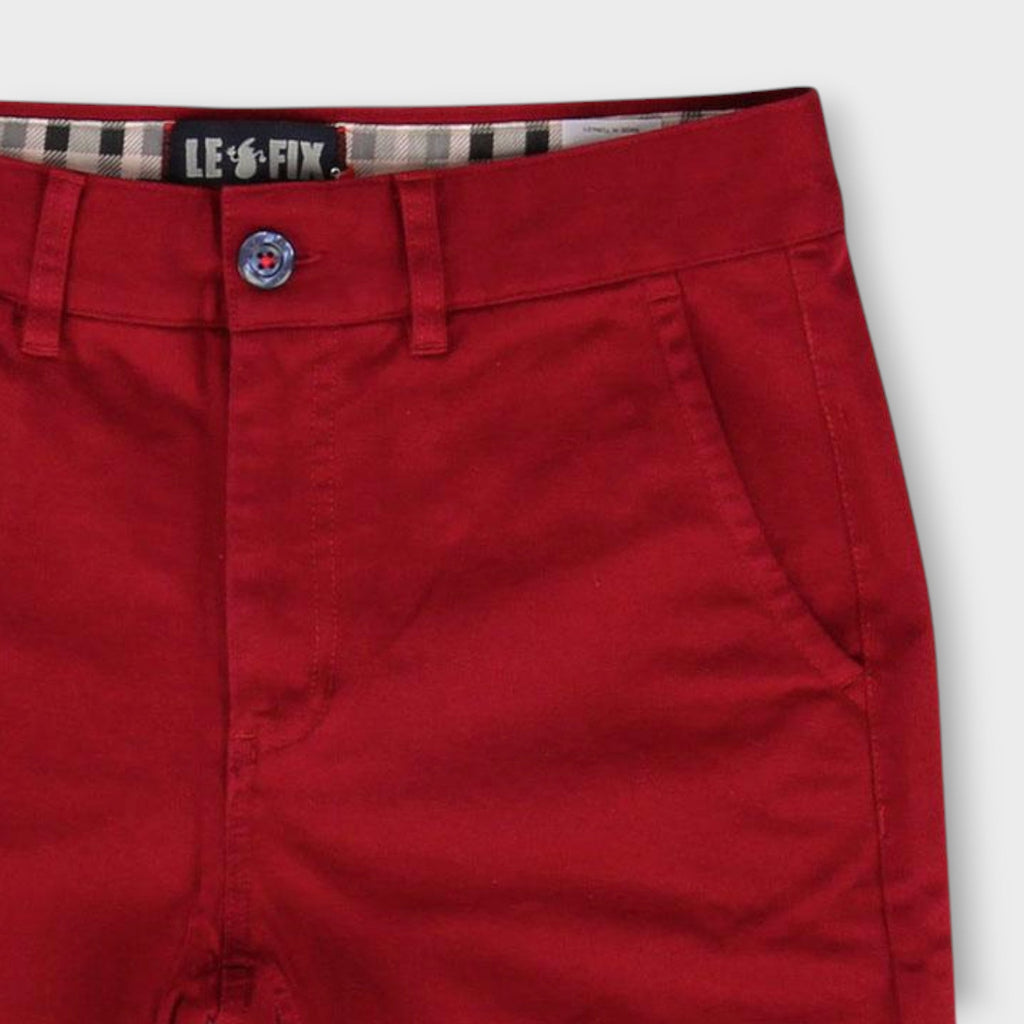 Le Fix Chino Shorts I Burgundy
