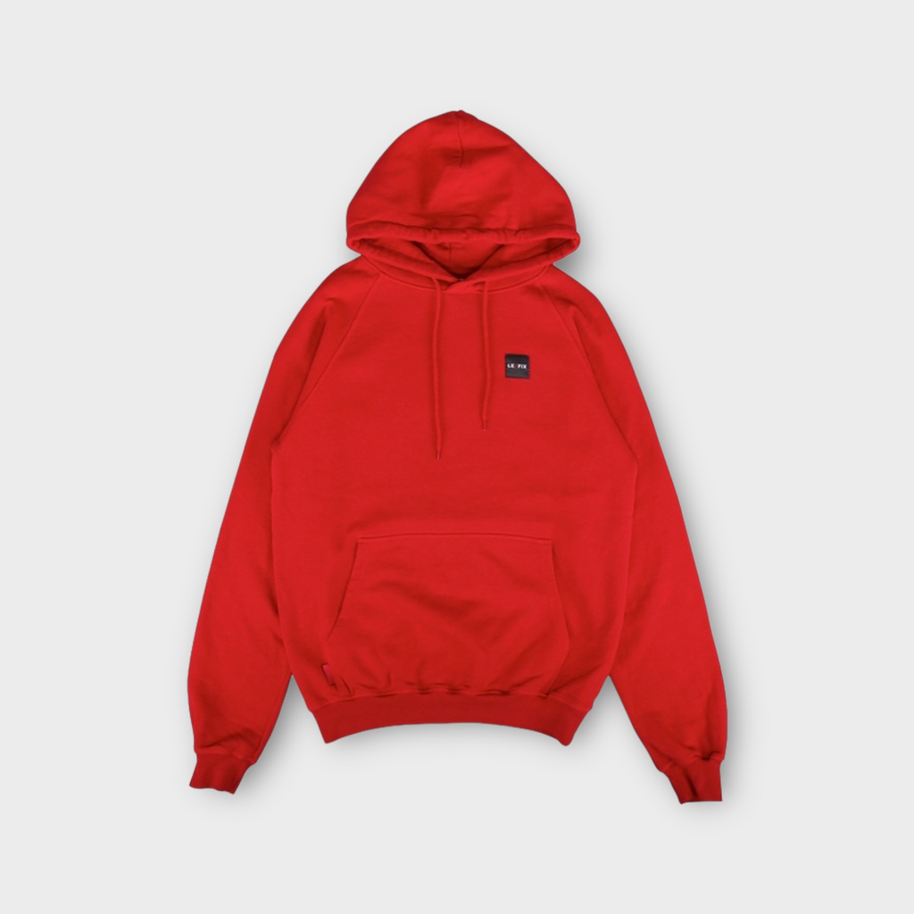Le Fix Danmark Hoodie I Rød