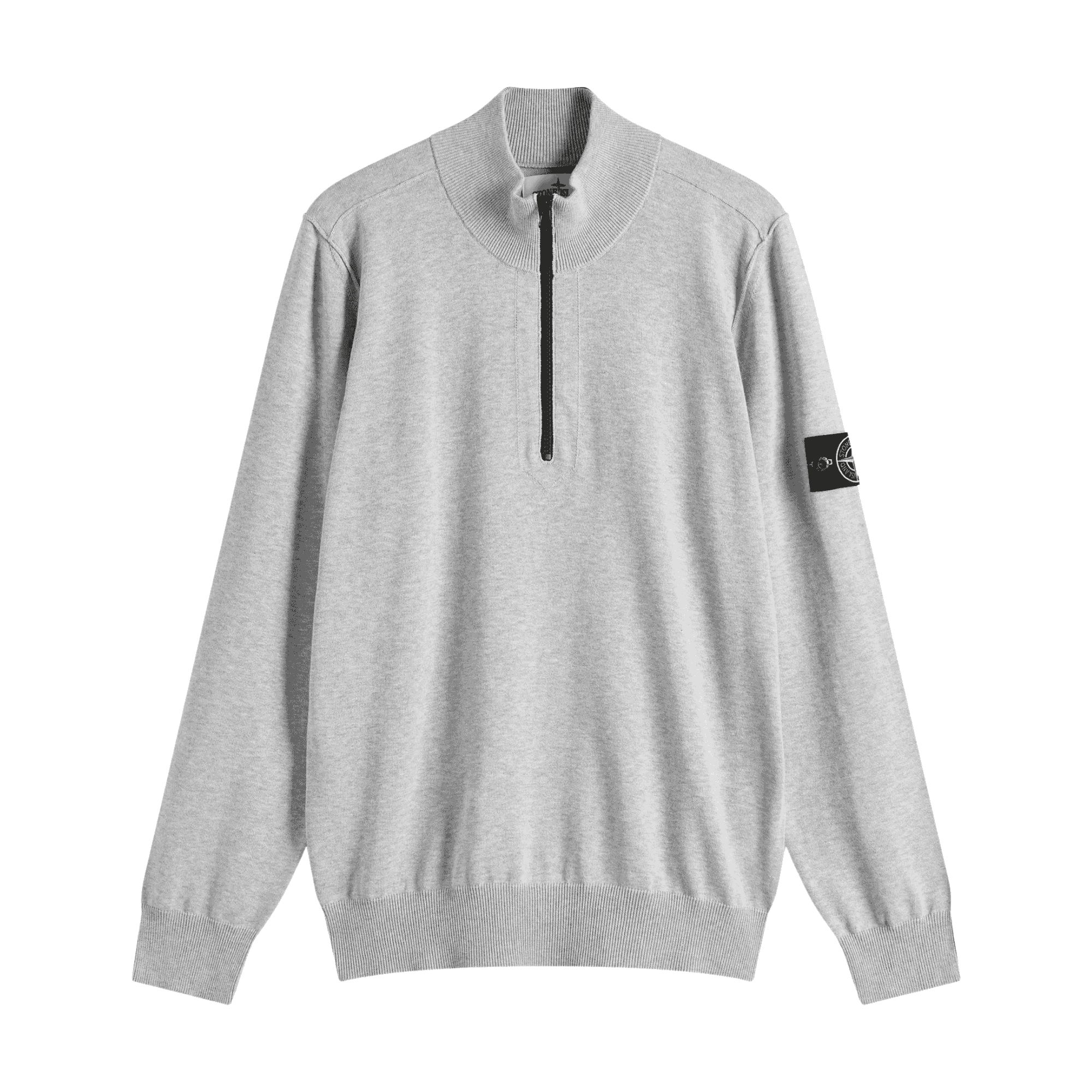 Stone Island Knit Half Zip Fleece - Grey -Usfansport