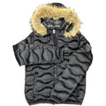 BLAUER PIUMINO DONNA CON CAPPUCCIO PELLICCIA NERO