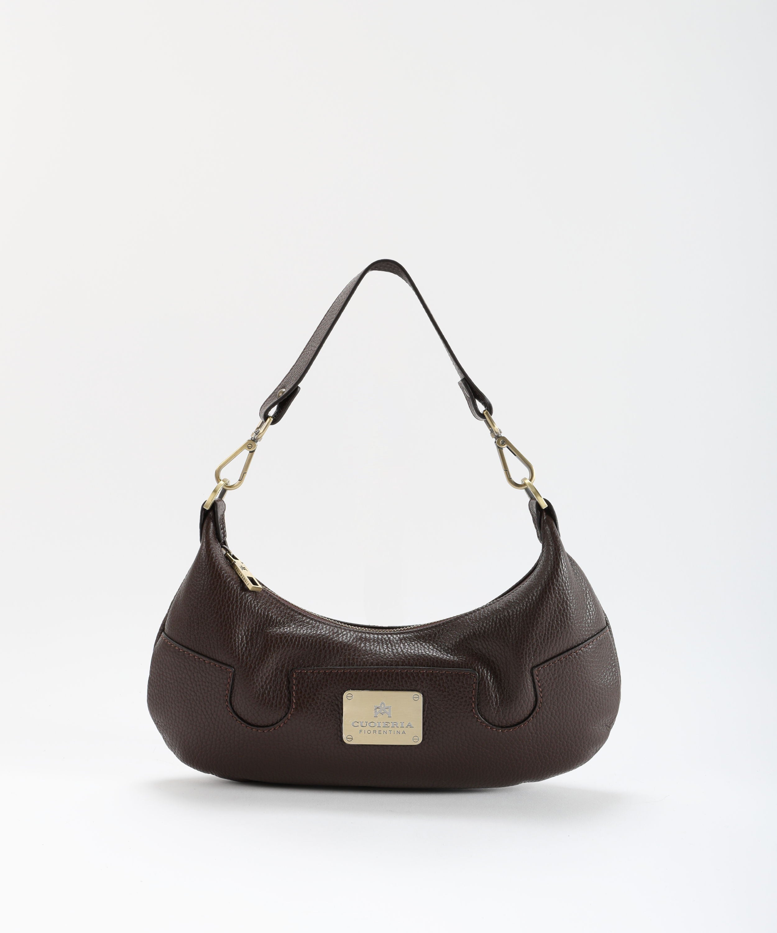 CUOIERIA FIORENTINA  Borsa Small Croissant Bella Selleria â Eleganza Urbana in Pelle di Vitello