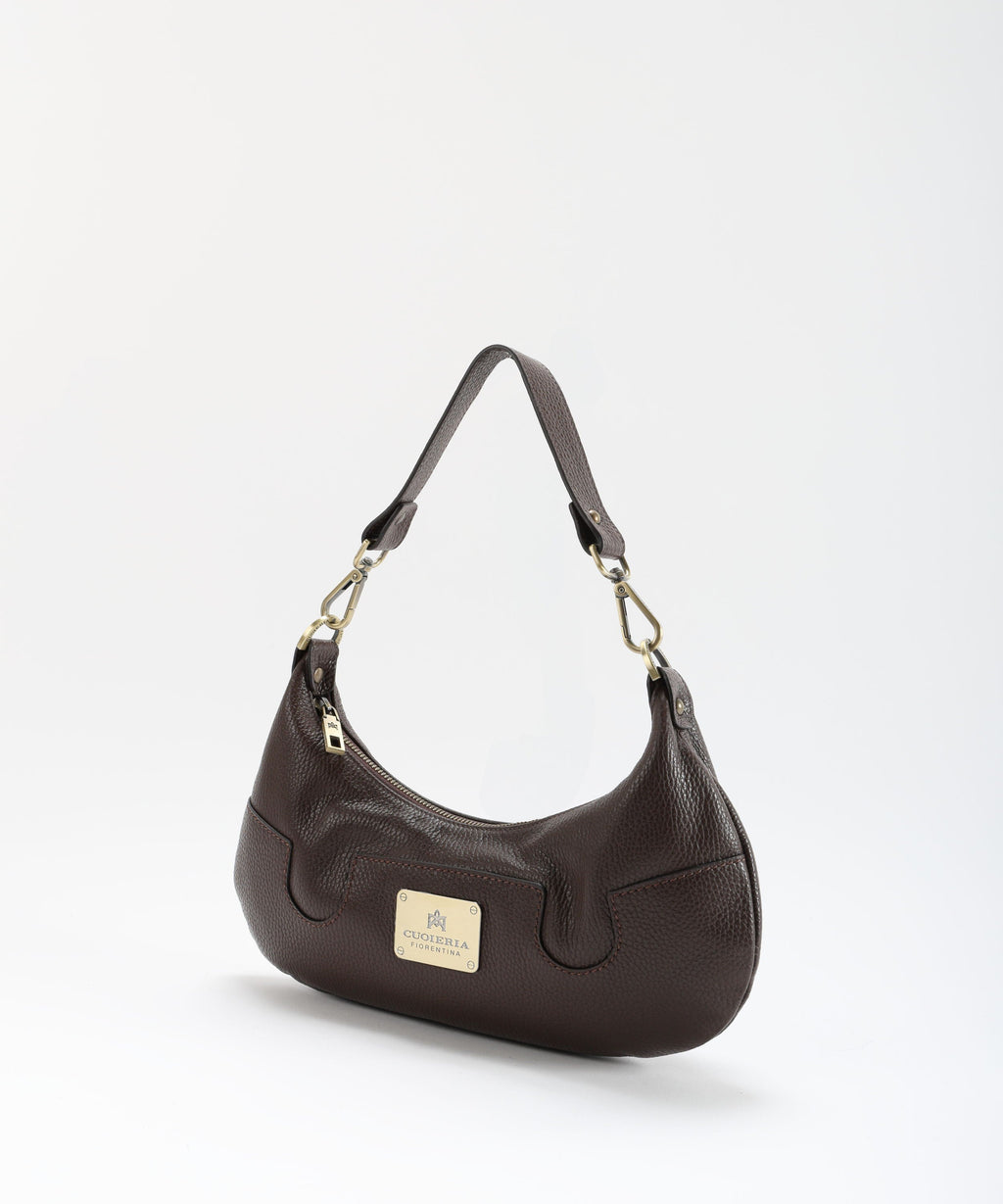 CUOIERIA FIORENTINA  Borsa Small Croissant Bella Selleria â Eleganza Urbana in Pelle di Vitello