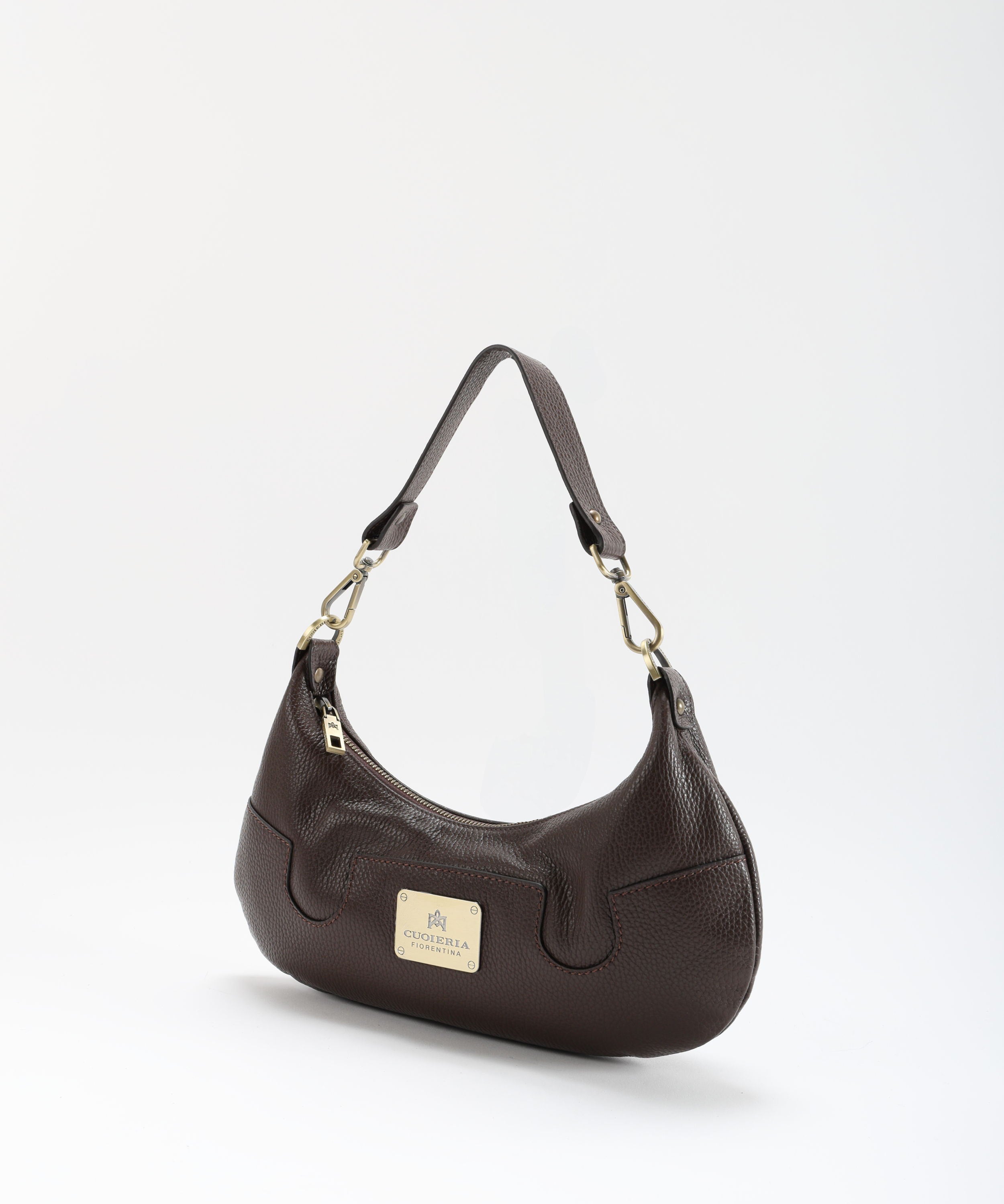 CUOIERIA FIORENTINA  Borsa Small Croissant Bella Selleria â Eleganza Urbana in Pelle di Vitello