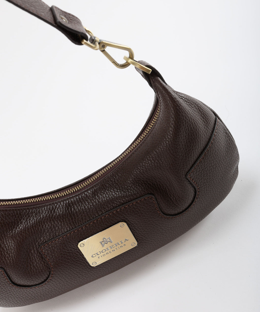 CUOIERIA FIORENTINA  Borsa Small Croissant Bella Selleria â Eleganza Urbana in Pelle di Vitello