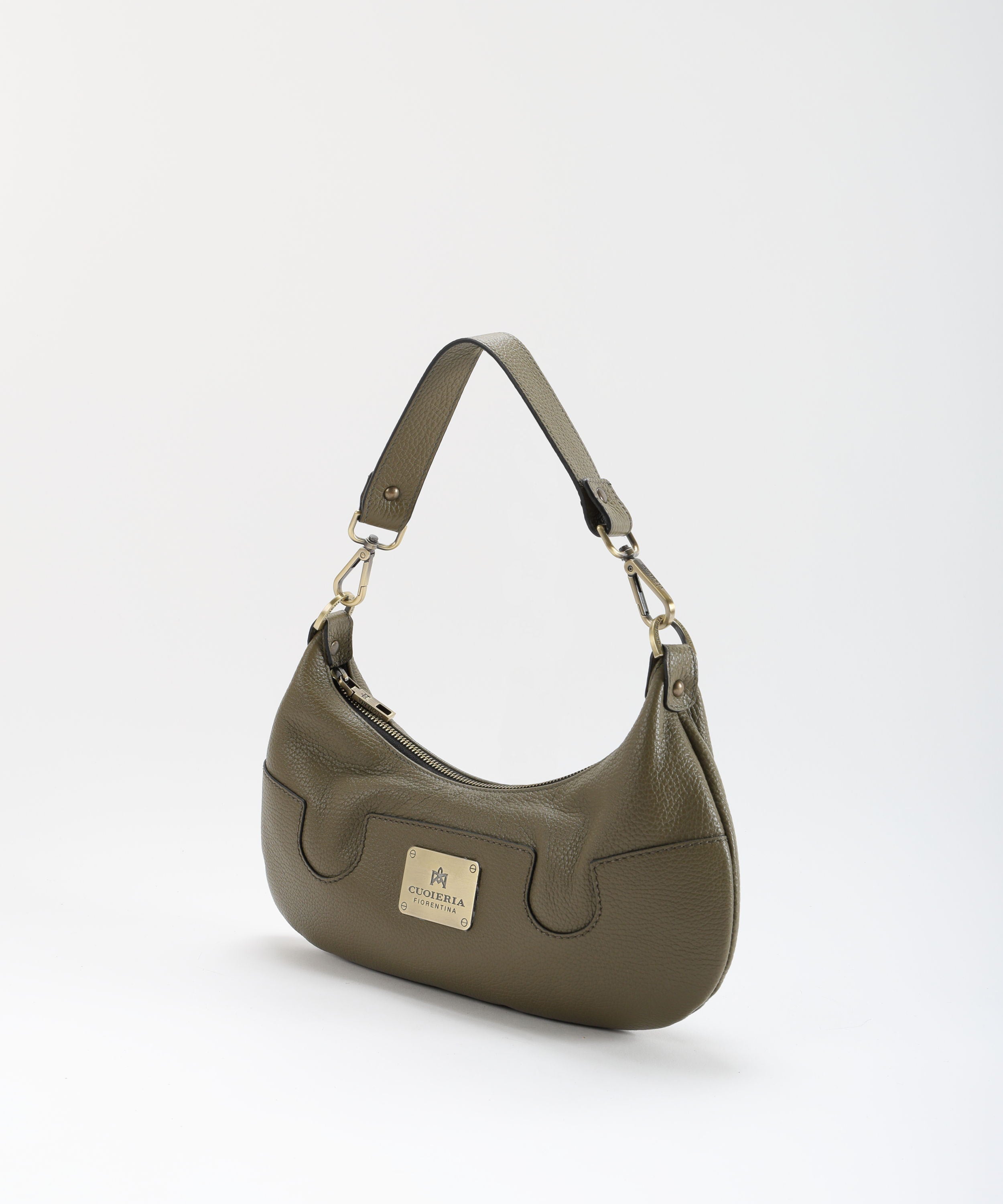 CUOIERIA FIORENTINA  Borsa Small Croissant Bella Selleria â Eleganza Urbana in Pelle di Vitello