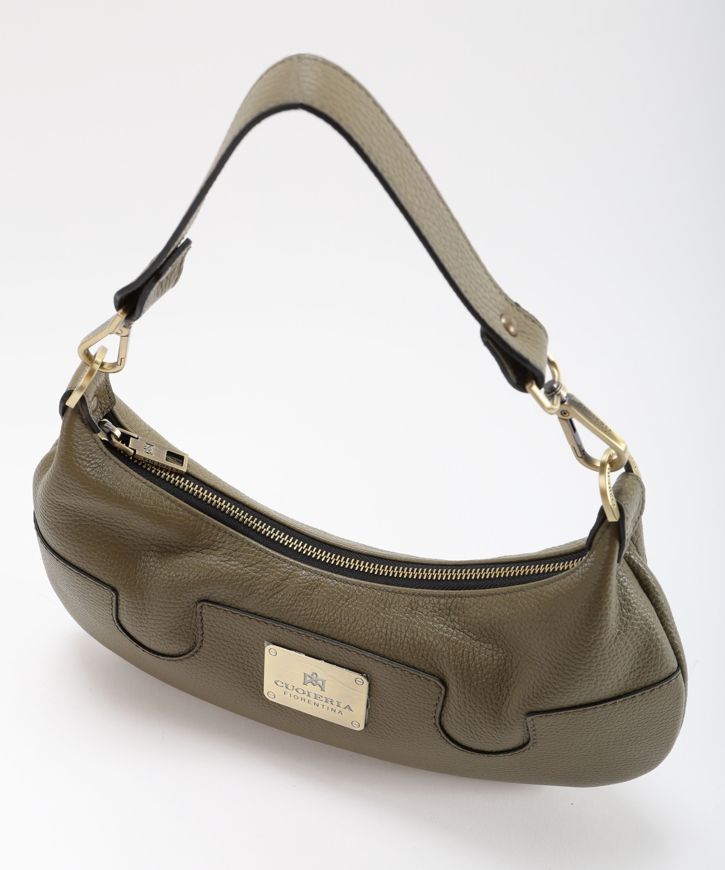 CUOIERIA FIORENTINA  Borsa Small Croissant Bella Selleria â Eleganza Urbana in Pelle di Vitello
