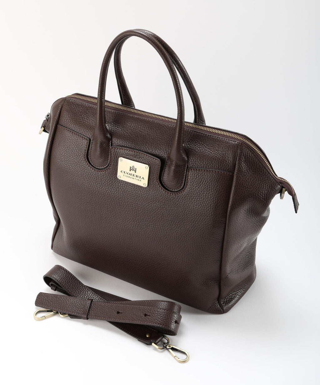CUOIERIA FIORENTINA  Tote Bag Bella Selleria â Eleganza BohÃ©mien in Pelle di Vitello