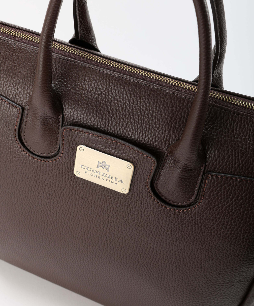 CUOIERIA FIORENTINA  Tote Bag Bella Selleria â Eleganza BohÃ©mien in Pelle di Vitello