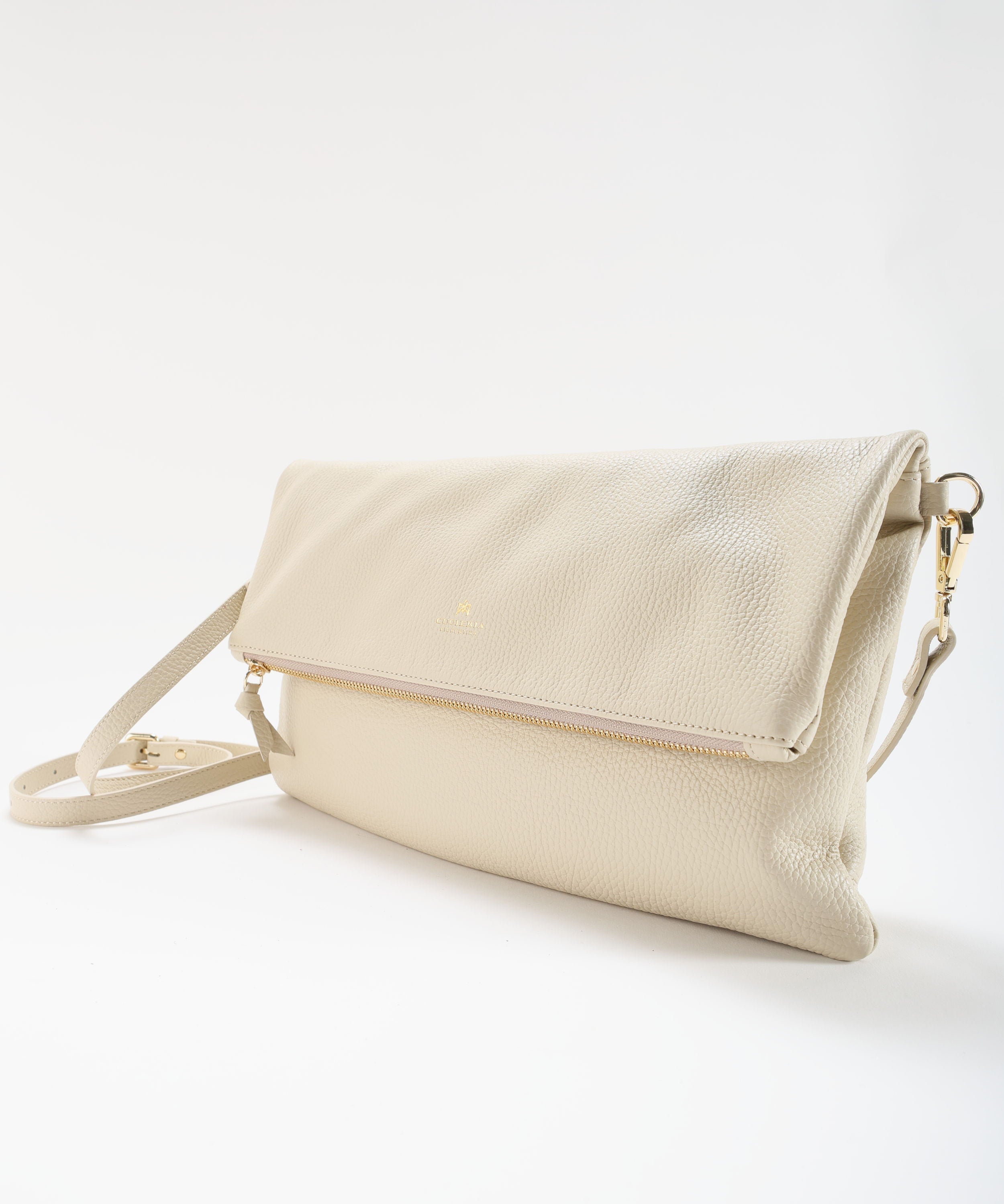 CUOIERIA FIORENTINA  Maxi Clutch Velvet â Eleganza Glam in Pelle di Vitello
