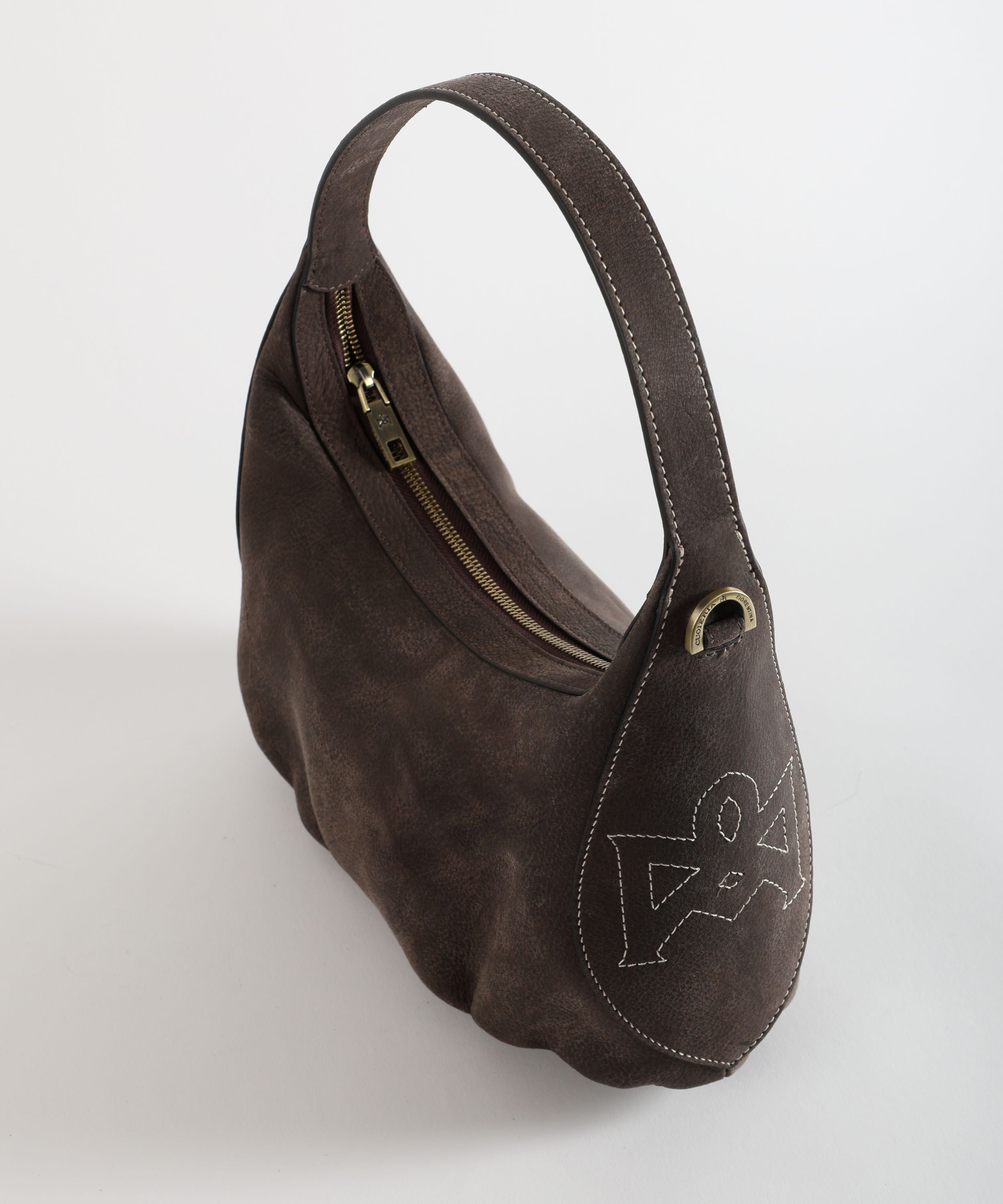 CUOIERIA FIORENTINA  Piccolo Hobo Maxima â Eleganza Boho-Chic in Pelle Nabuk