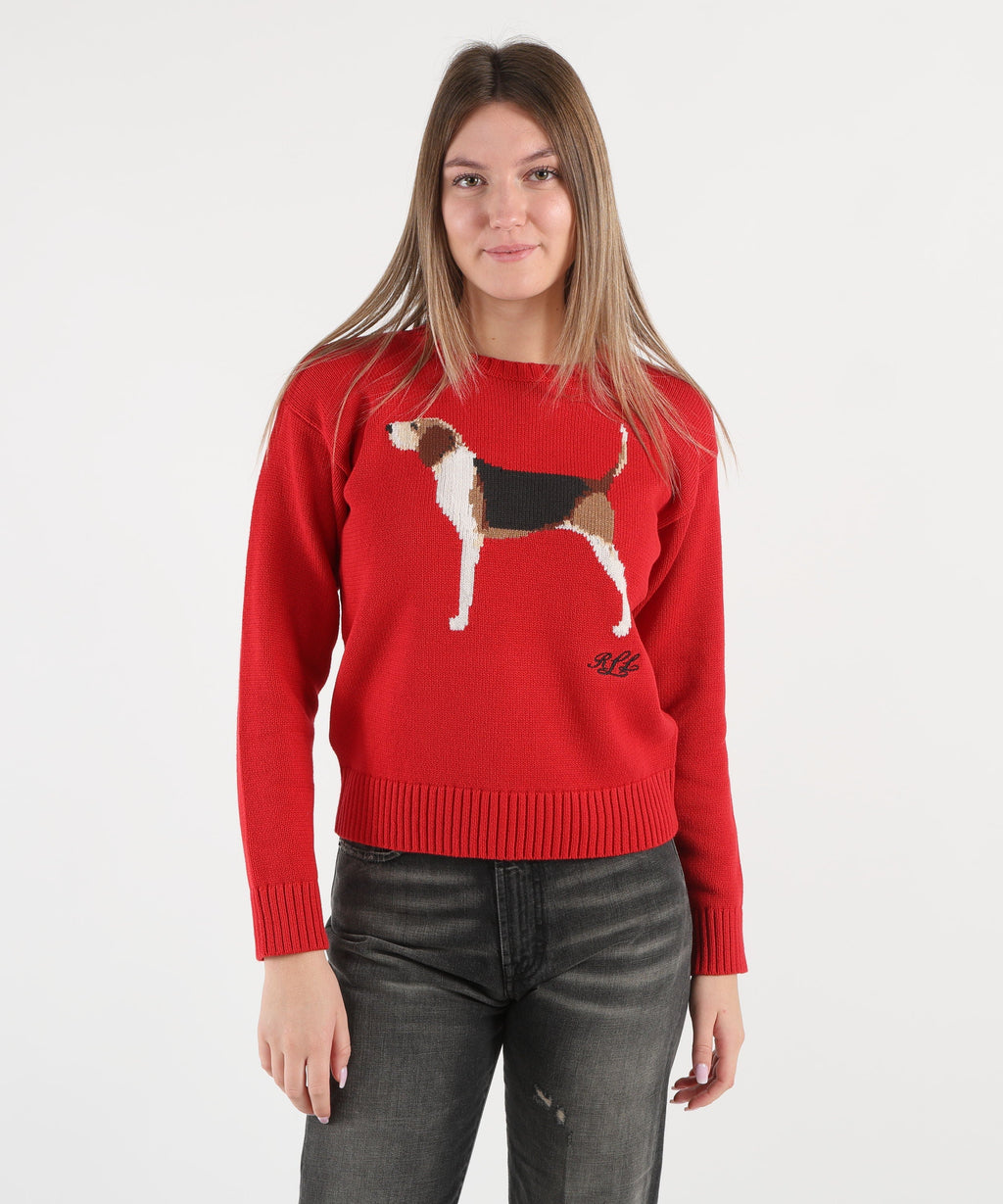LAUREN RALPH LAUREN Maglione riednee disegno cane