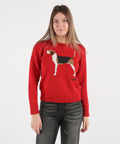 LAUREN RALPH LAUREN Maglione riednee disegno cane