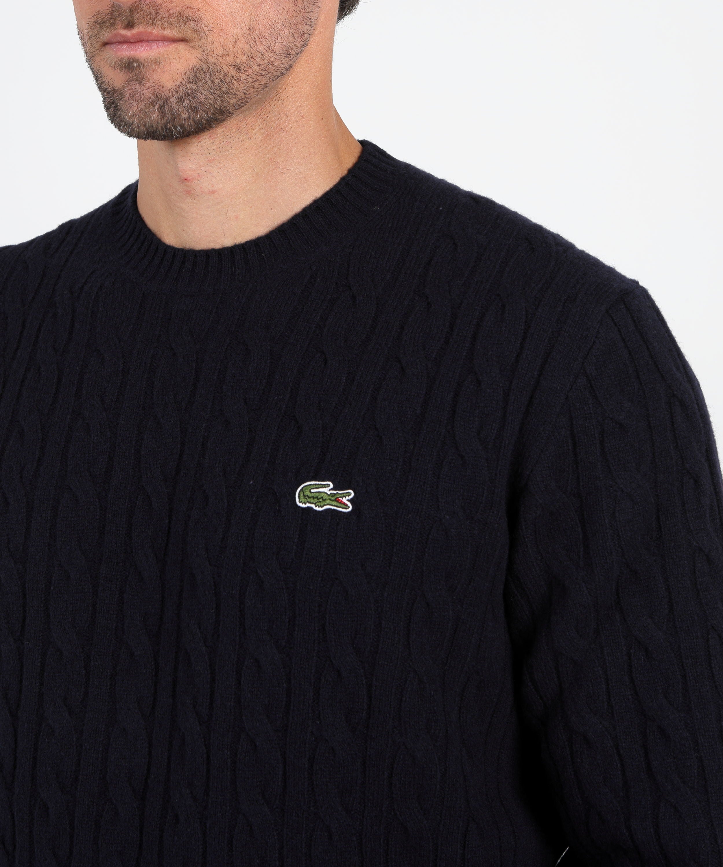 LACOSTE maglia a treccia