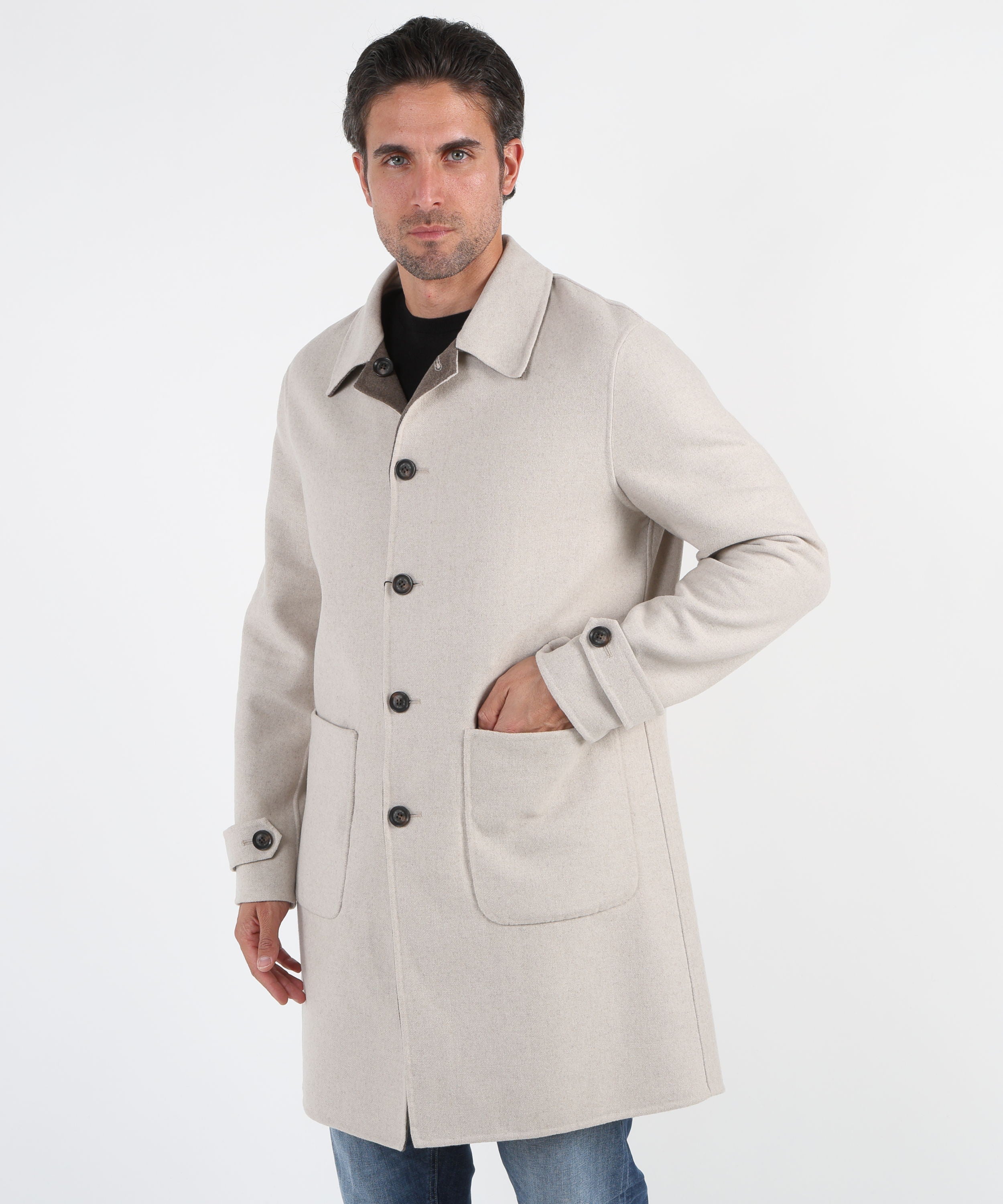 LIUJO Cappotto reversibile in lana