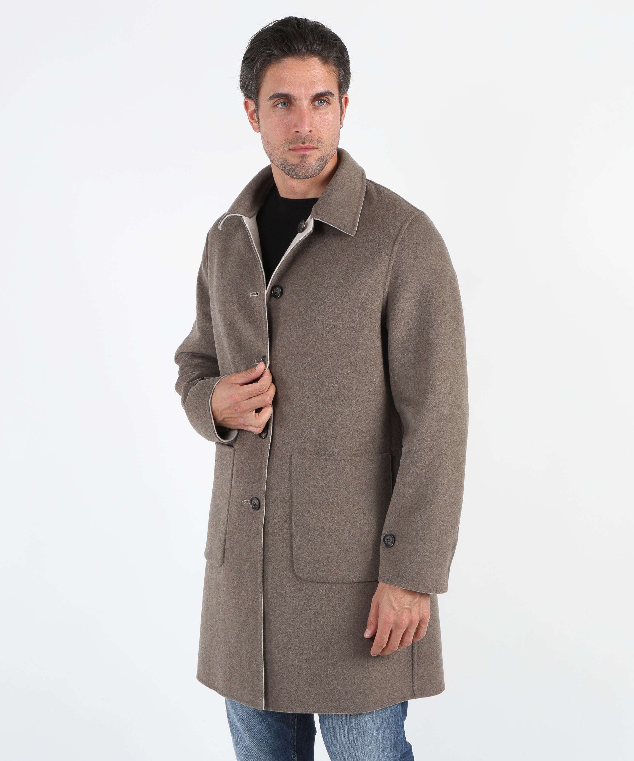 LIUJO Cappotto reversibile in lana