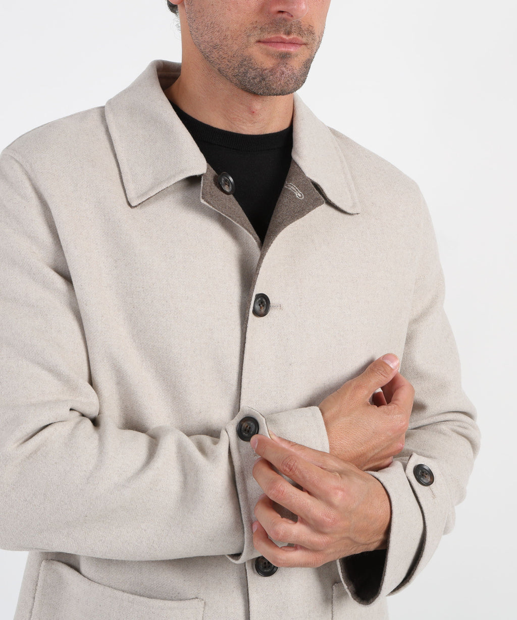 LIUJO Cappotto reversibile in lana