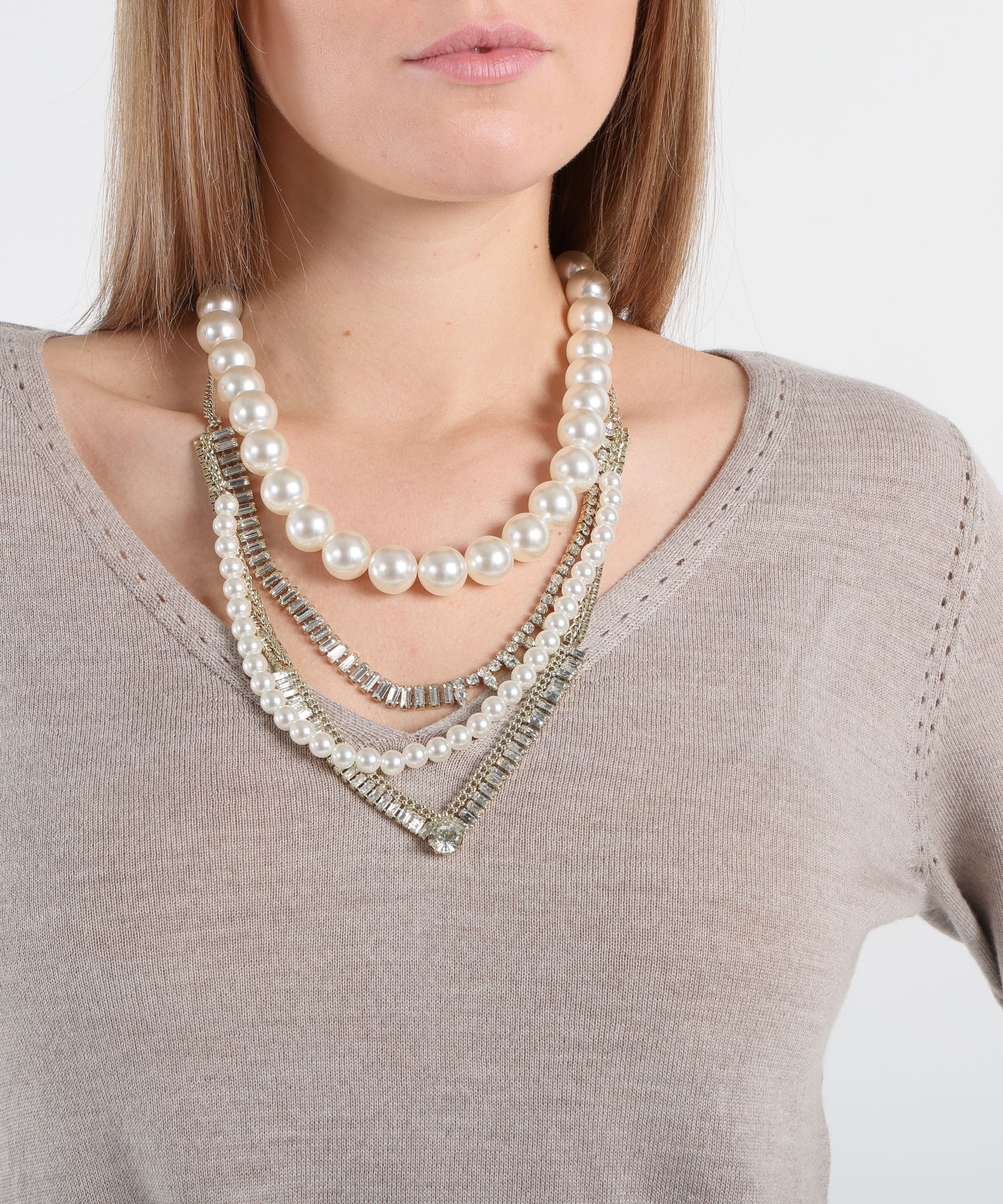 LIUJO BLACK Maglia con collana