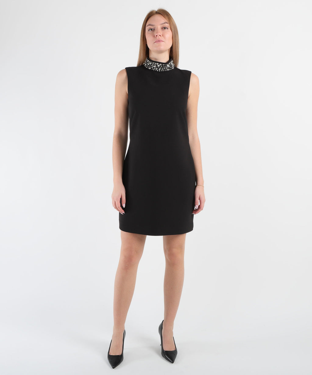 LIUJO BLACK Abito con strass