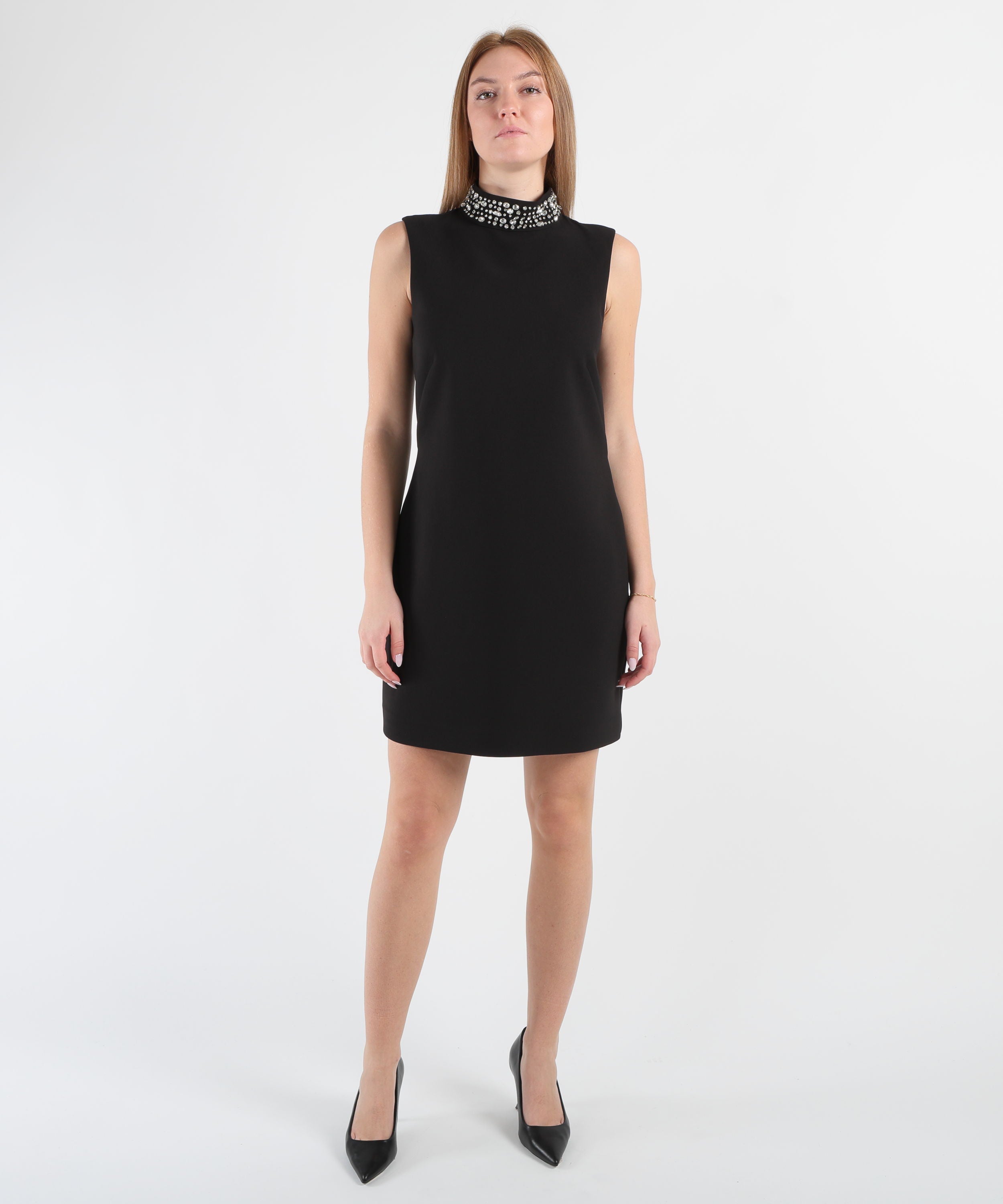 LIUJO BLACK Abito con strass