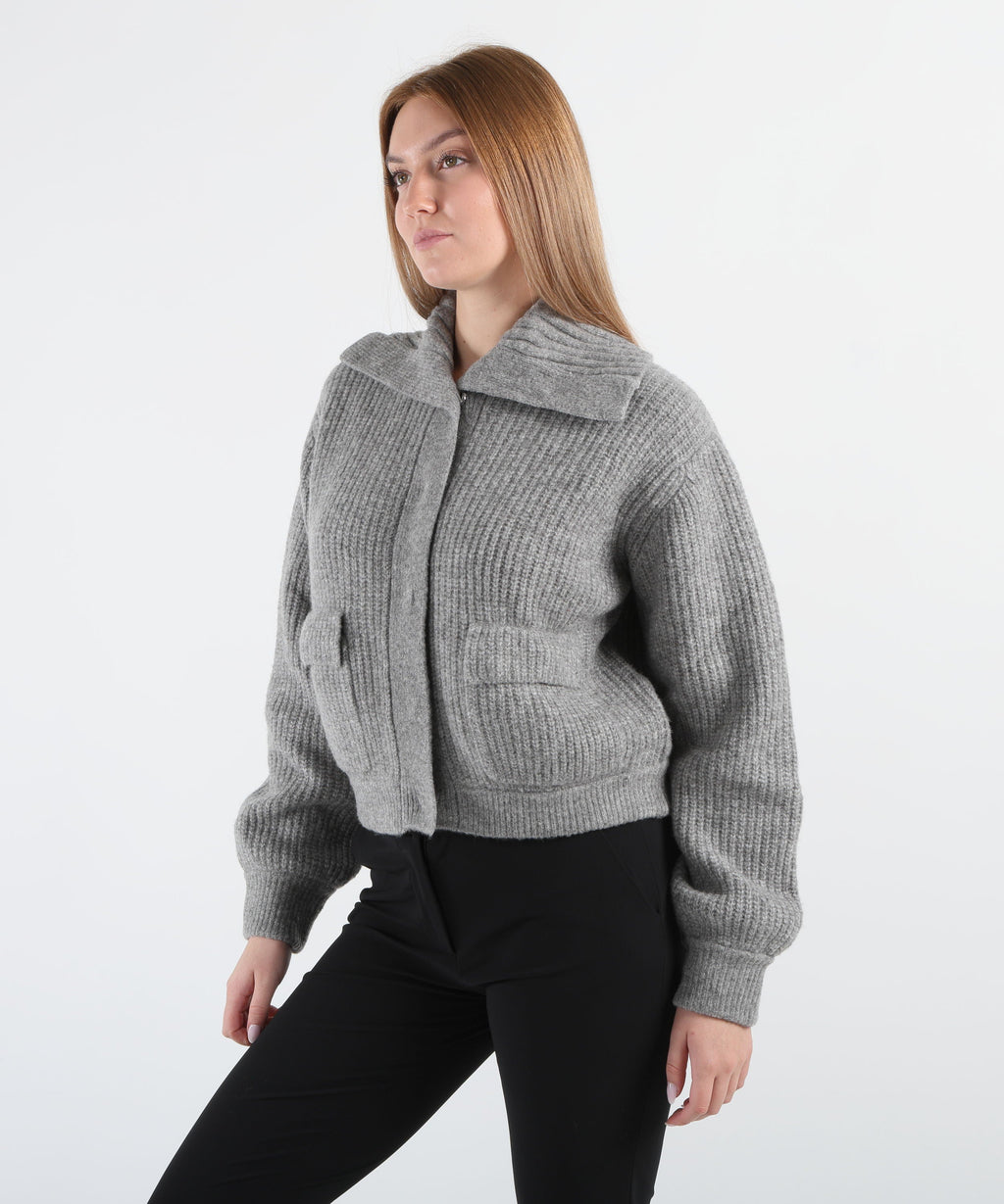 LIUJO BLACK Cardigan in misto lana