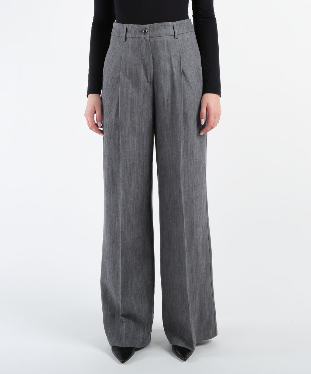 LIUJO denim Flared jeans grigio