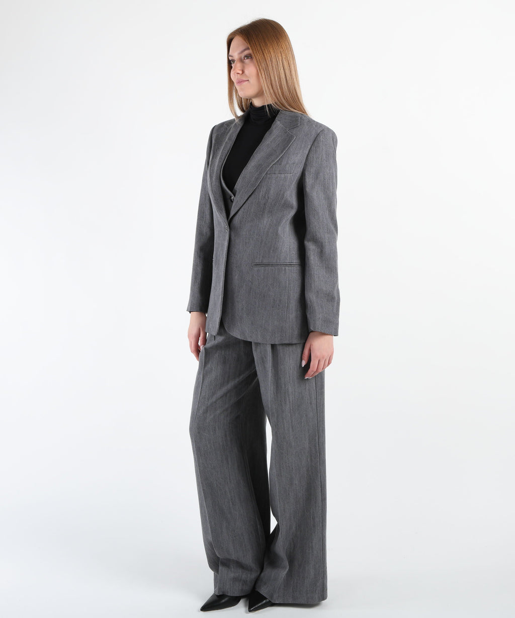 LIUJO denim Flared jeans grigio