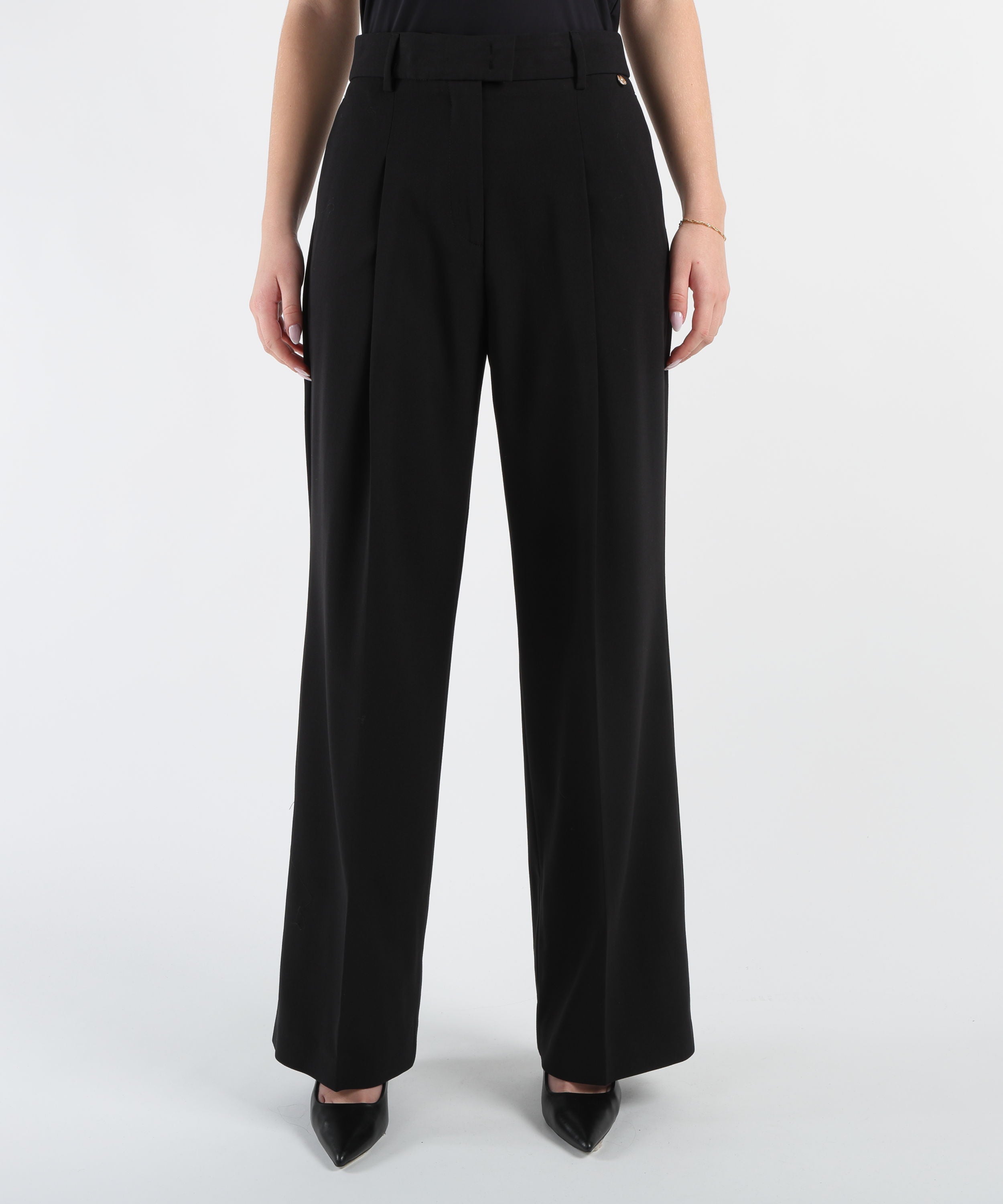 LIUJO BLACK Pantalone Palazzo Asparago
