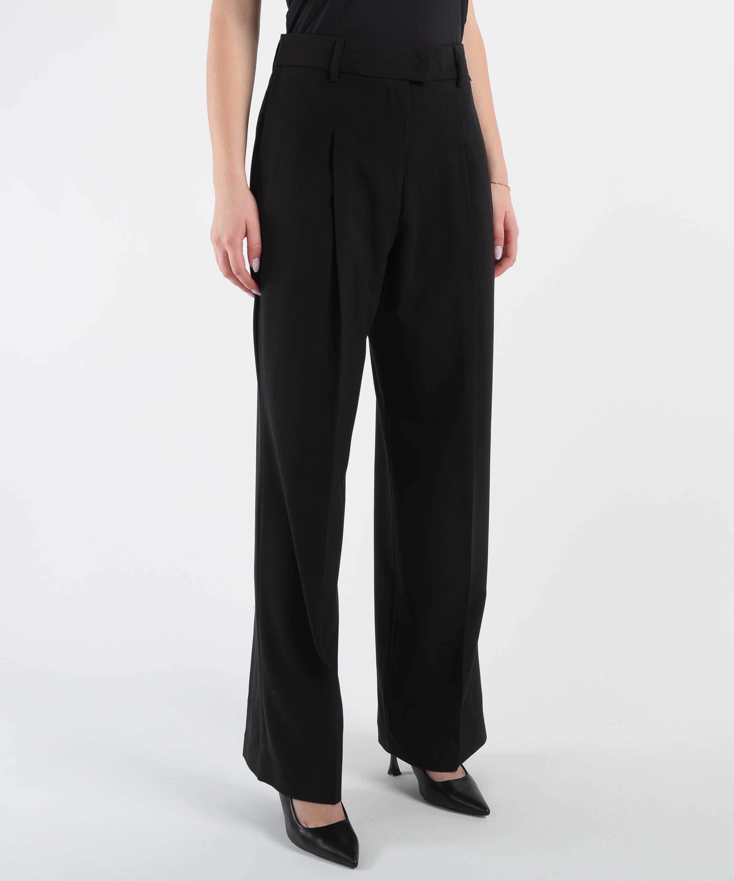 LIUJO BLACK Pantalone Palazzo Asparago