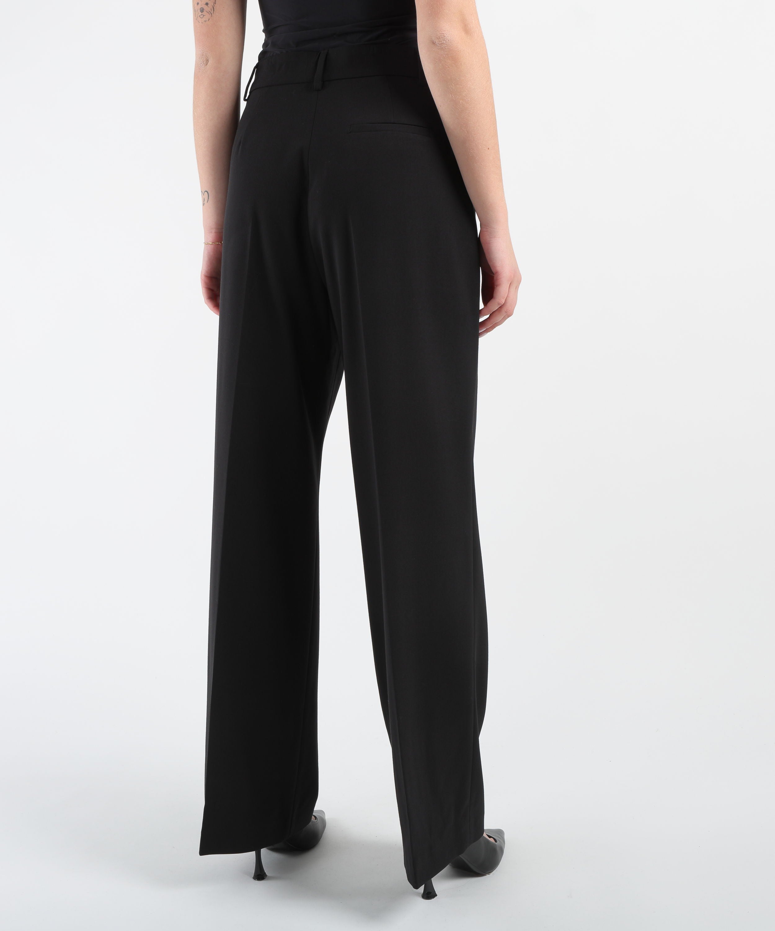 LIUJO BLACK Pantalone Palazzo Asparago
