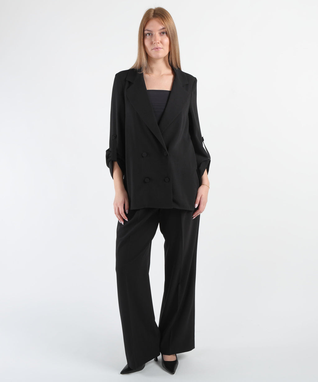 LIUJO BLACK Pantalone Palazzo Asparago