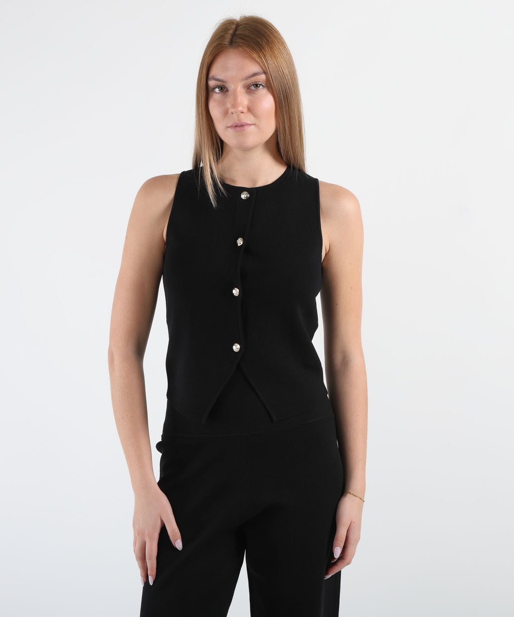 LIUJO BLACK Gilet Liu Jo Better