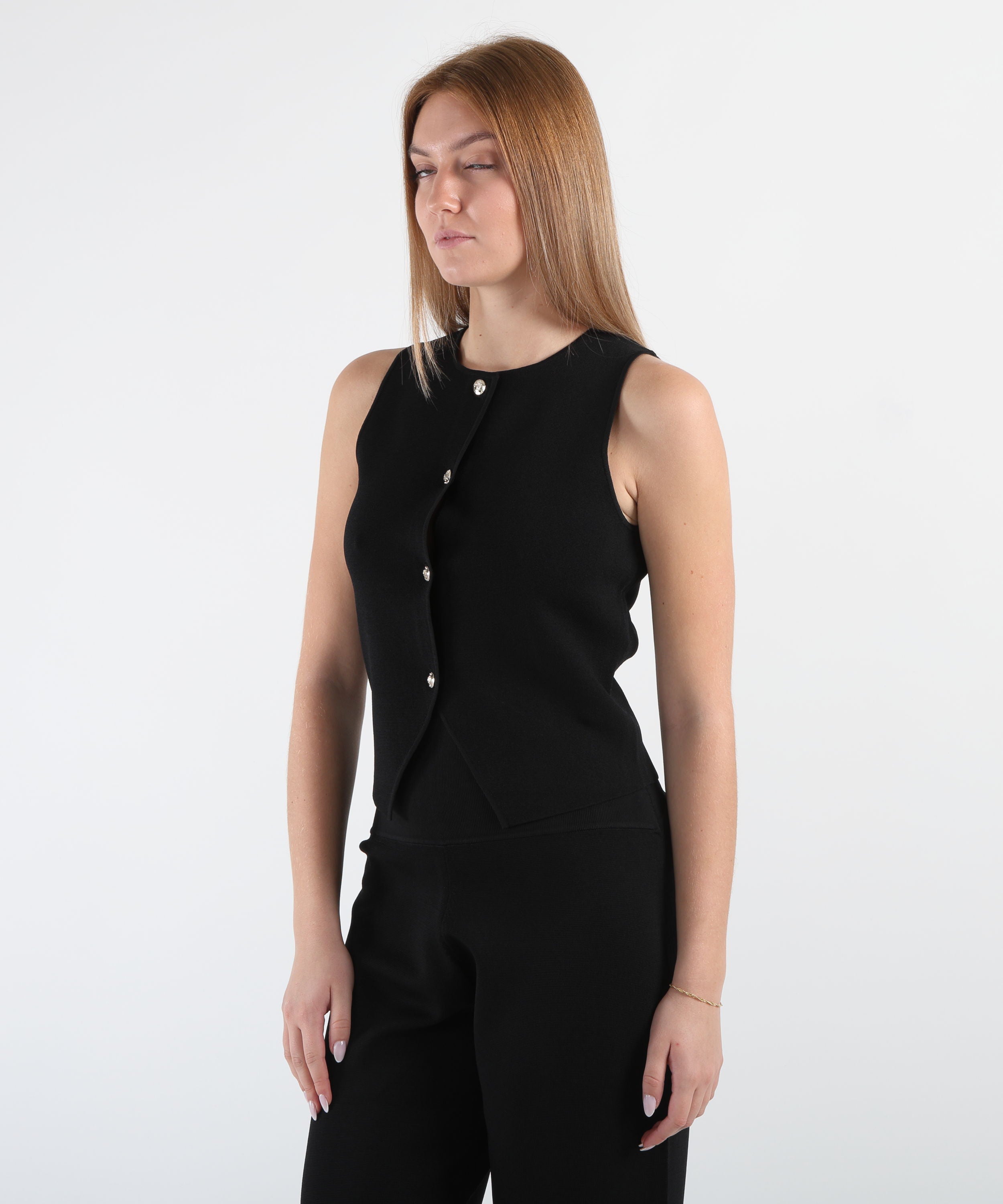 LIUJO BLACK Gilet Liu Jo Better