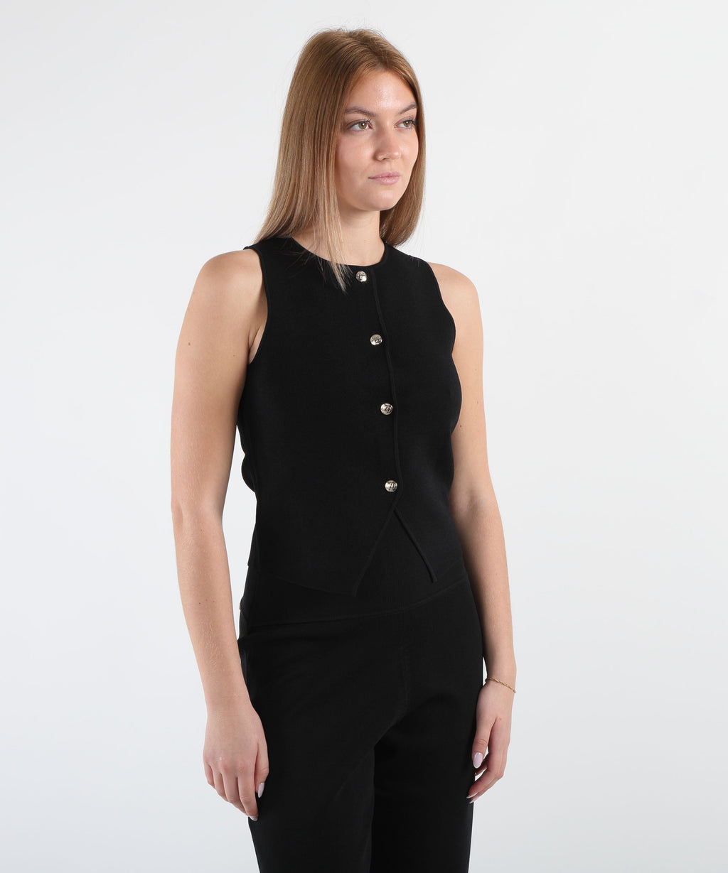 LIUJO BLACK Gilet Liu Jo Better