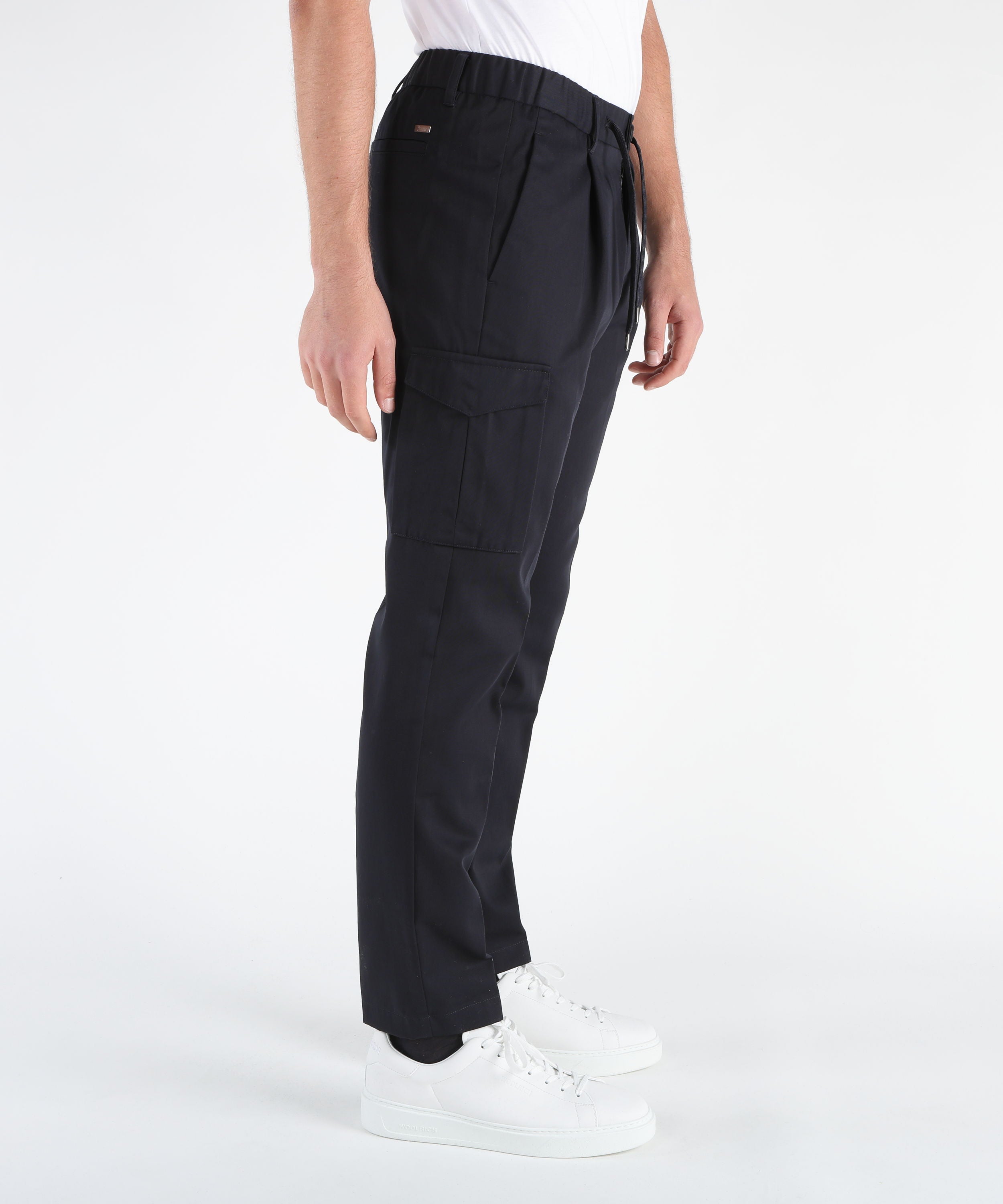 HERNO Pantalone cargo resort in puro cotone