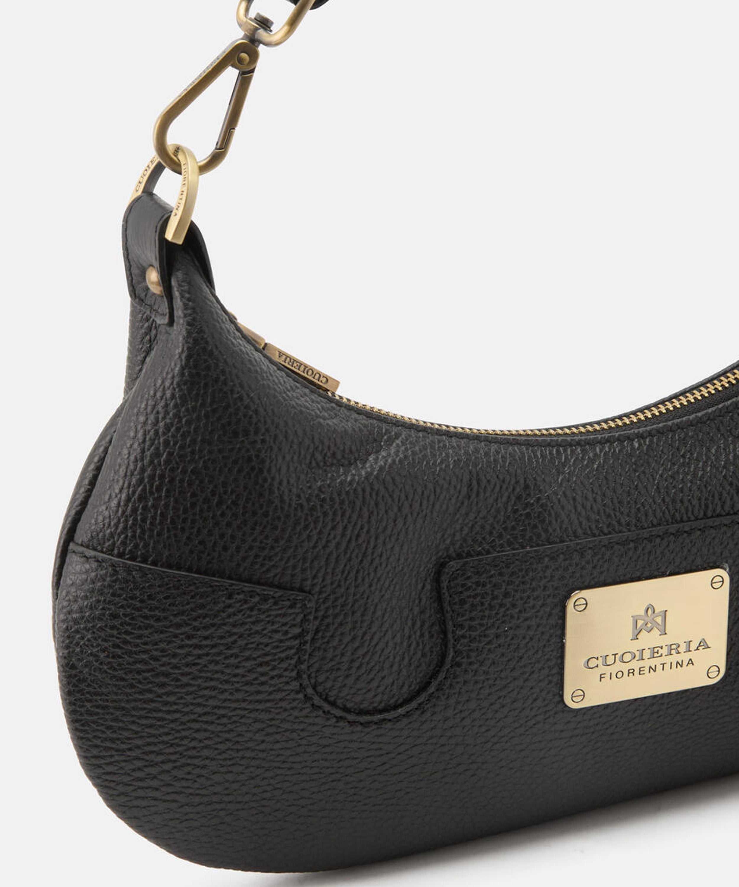 CUOIERIA FIORENTINA  Borsa Small Croissant Bella Selleria â Eleganza Urbana in Pelle di Vitello