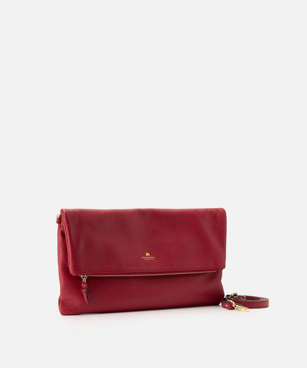CUOIERIA FIORENTINA  Maxi Clutch Velvet â Eleganza Glam in Pelle di Vitello