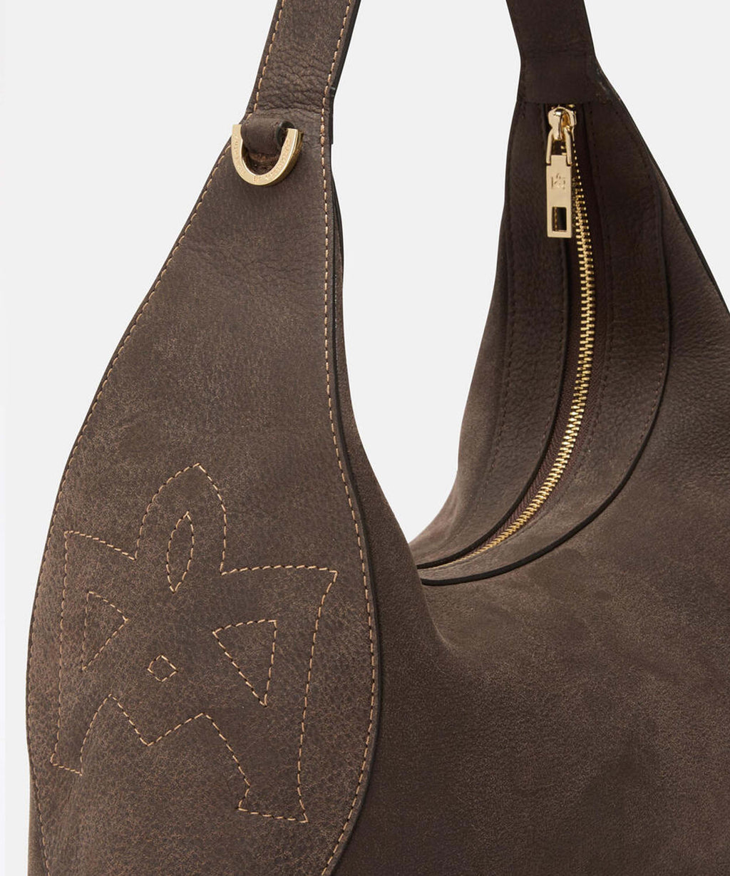 CUOIERIA FIORENTINA  Hobo Grande Maxima â Eleganza e Carattere in Pelle Nabuk