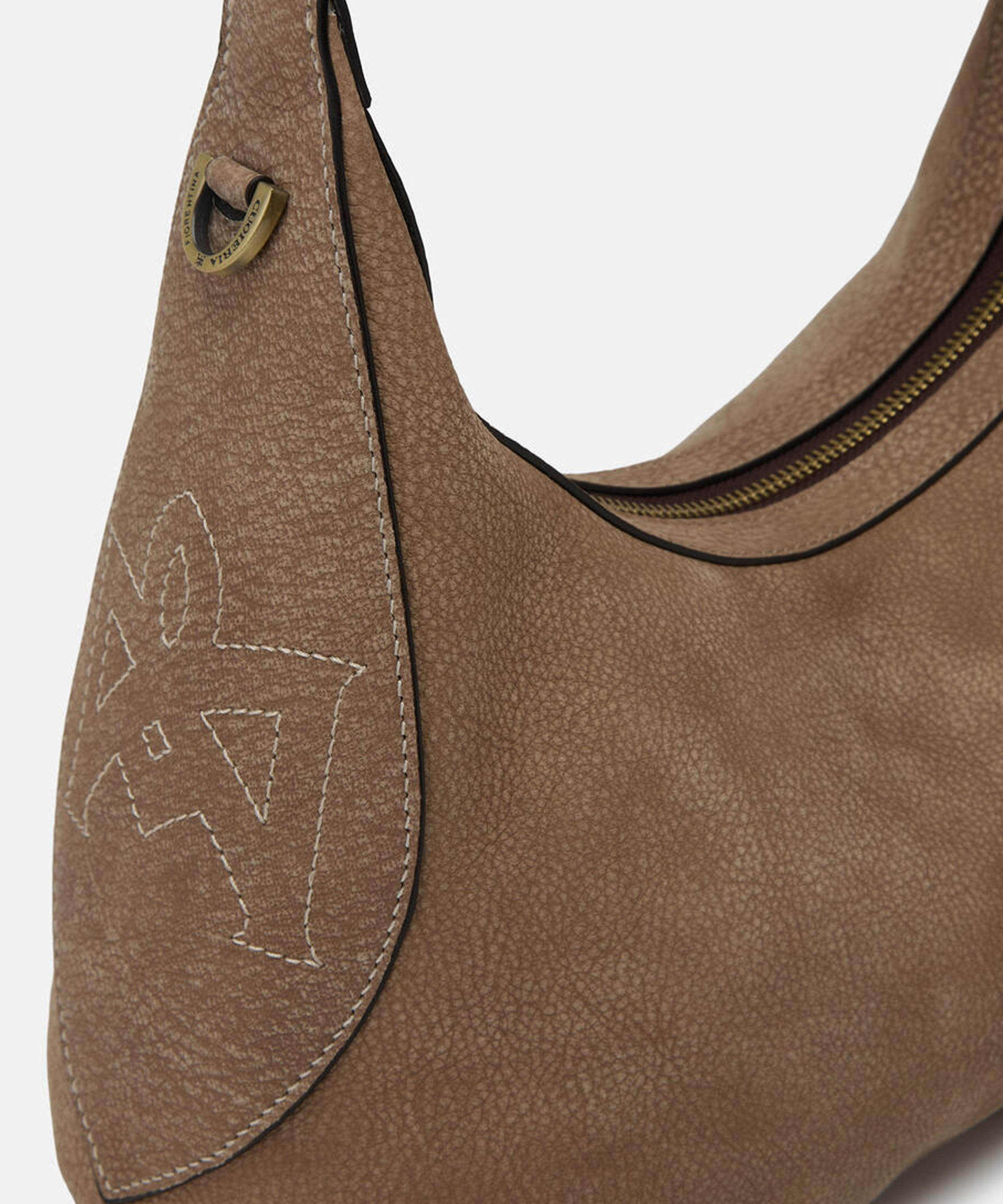 CUOIERIA FIORENTINA  Piccolo Hobo Maxima â Eleganza Boho-Chic in Pelle Nabuk