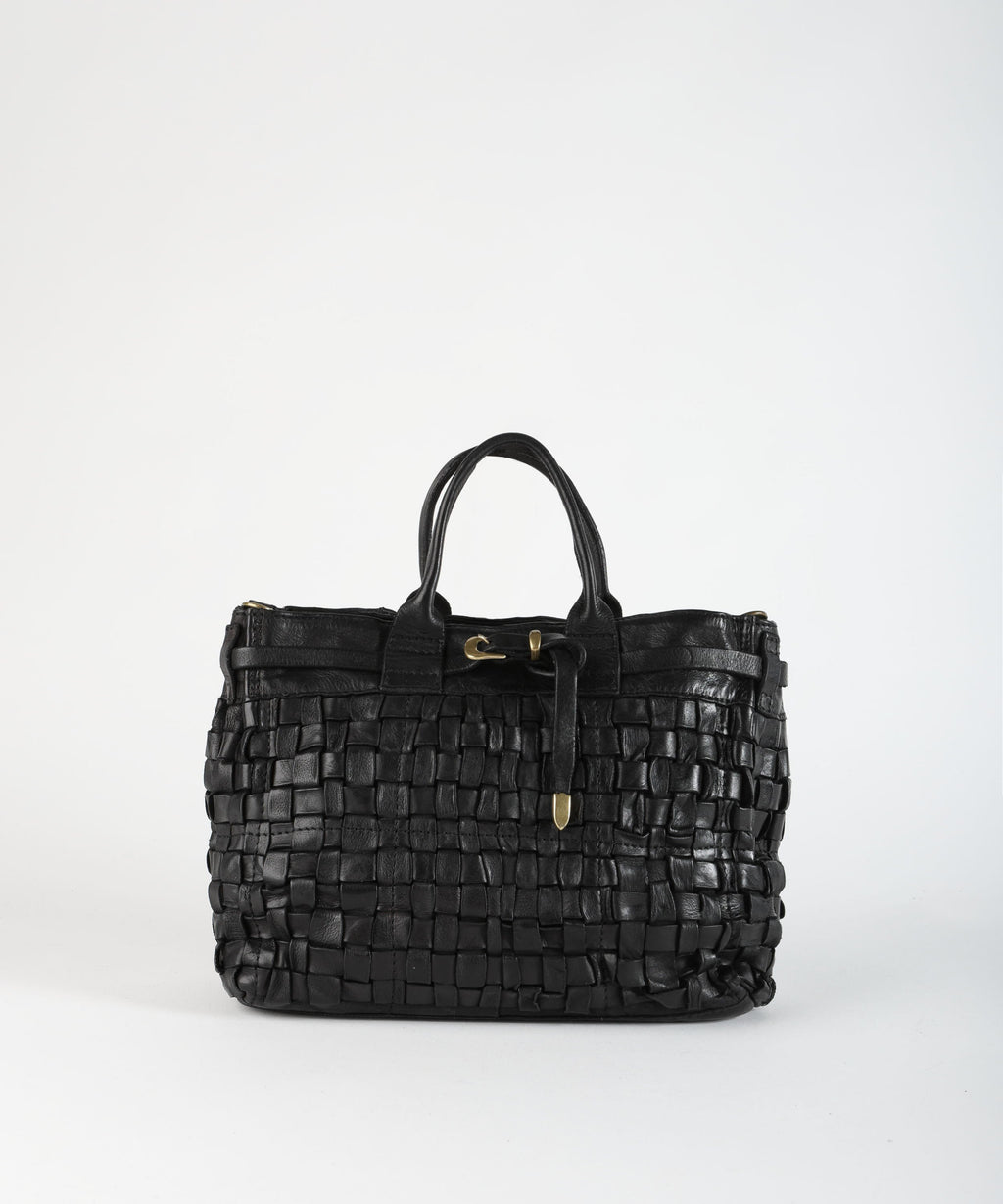 CAMPOMAGGI Shopper piccola intrecciata