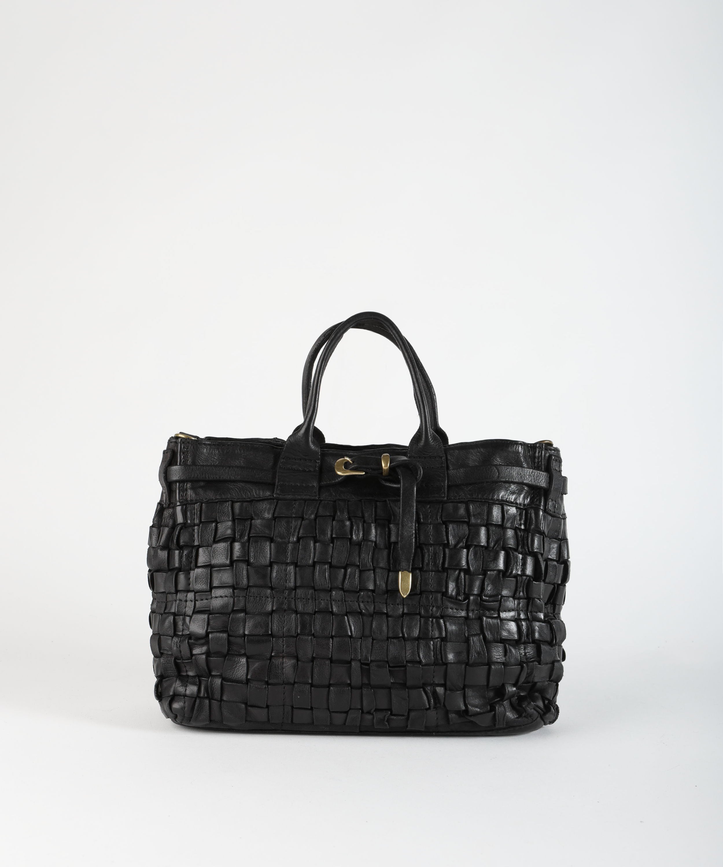 CAMPOMAGGI Shopper piccola intrecciata