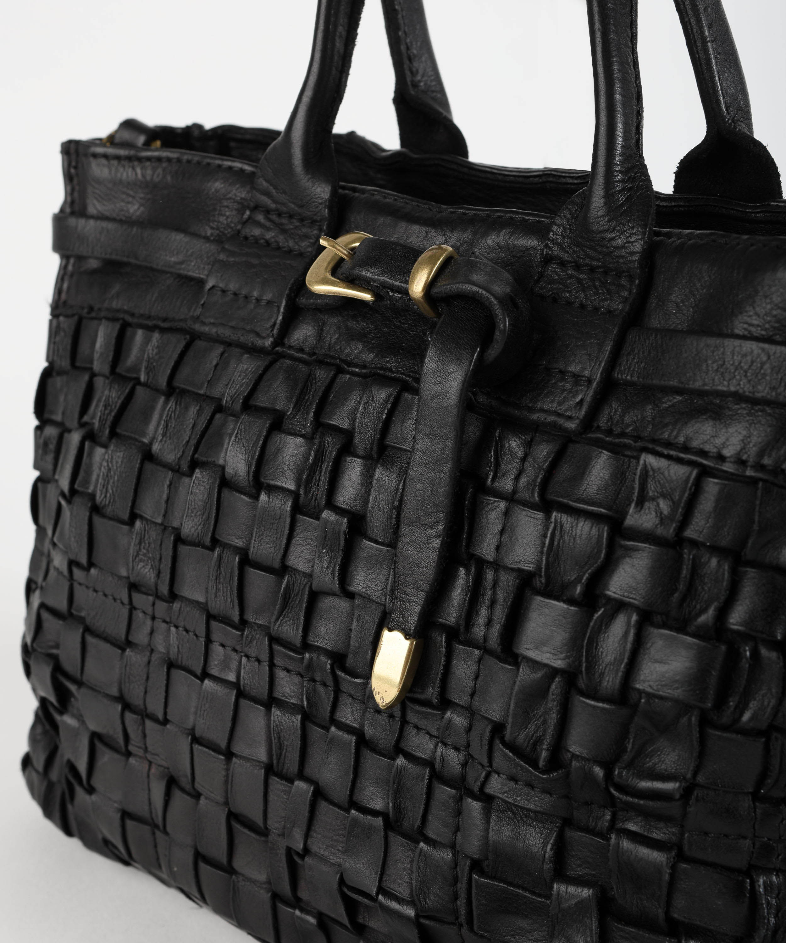 CAMPOMAGGI Shopper piccola intrecciata