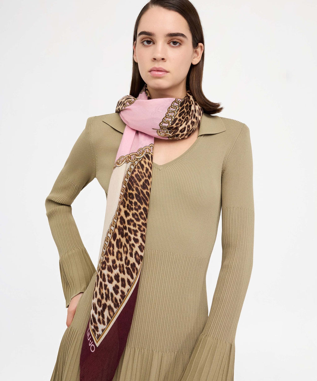 LIUJO SOFT Foulard stampa animalier