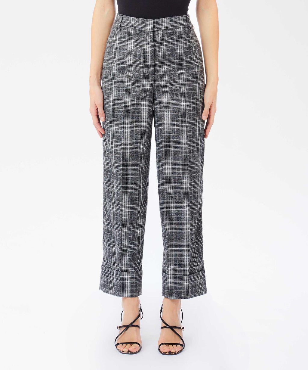 LIUJO BLACK Pantalone principe di galles