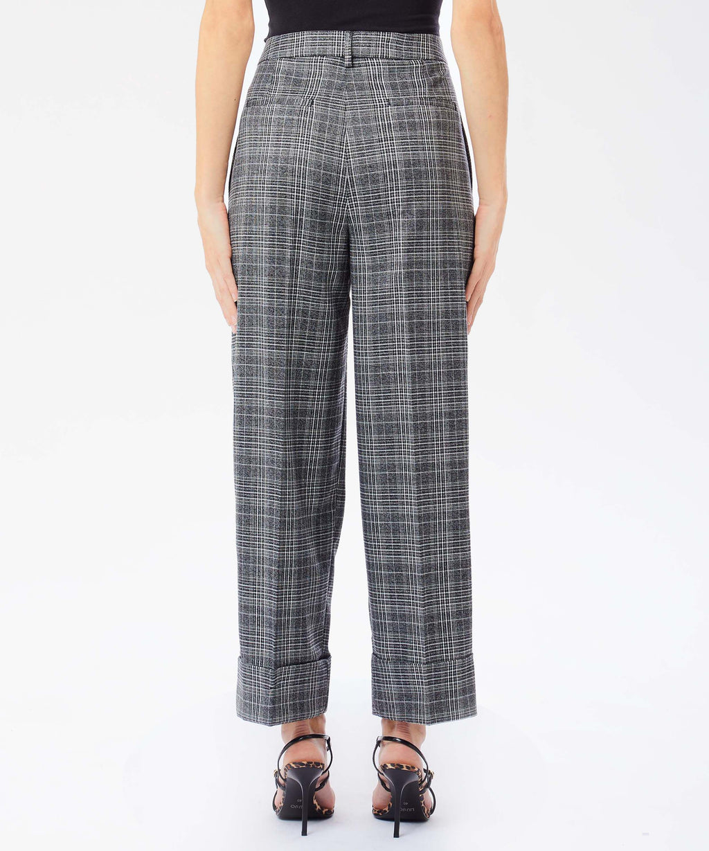 LIUJO BLACK Pantalone principe di galles