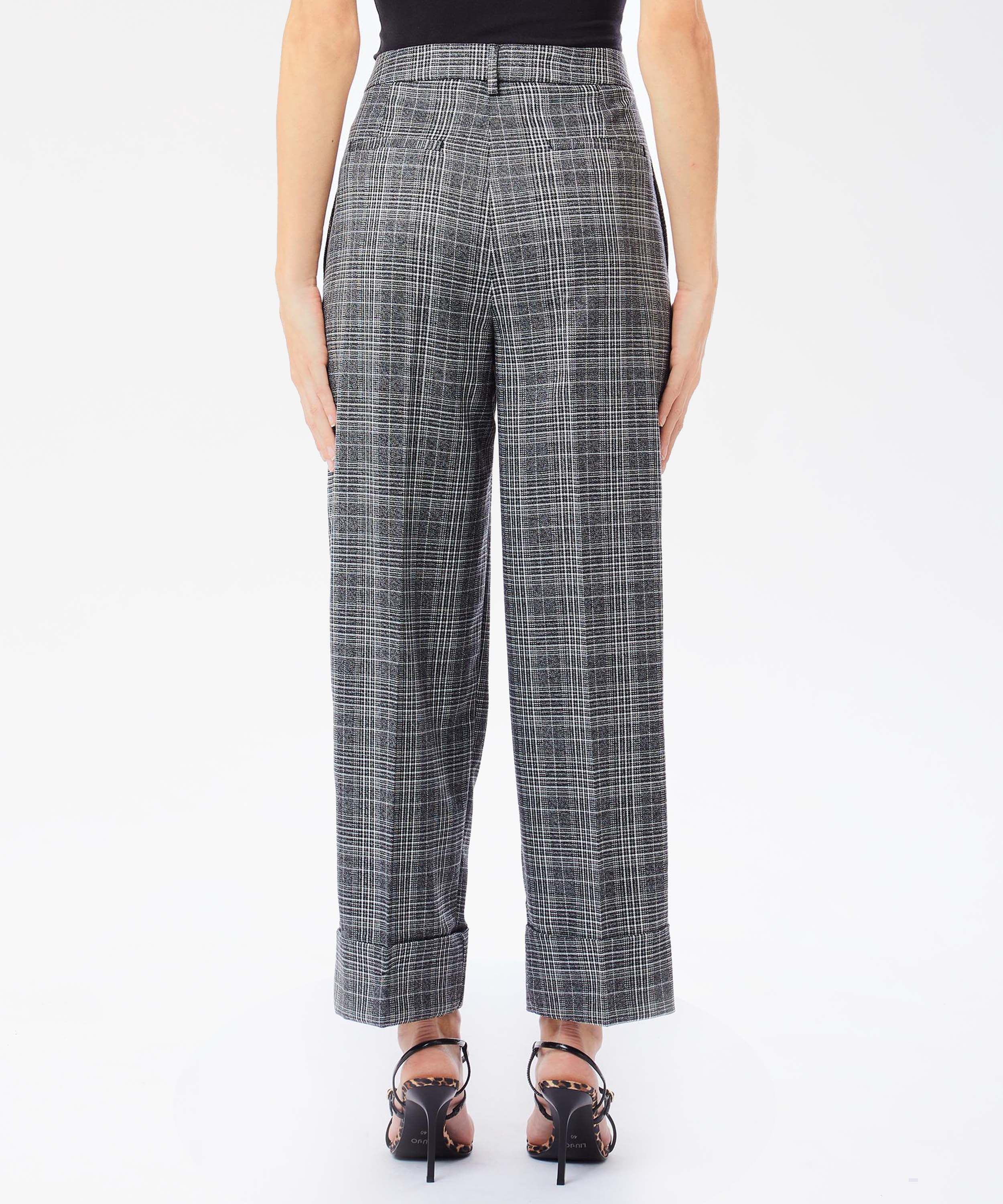 LIUJO BLACK Pantalone principe di galles