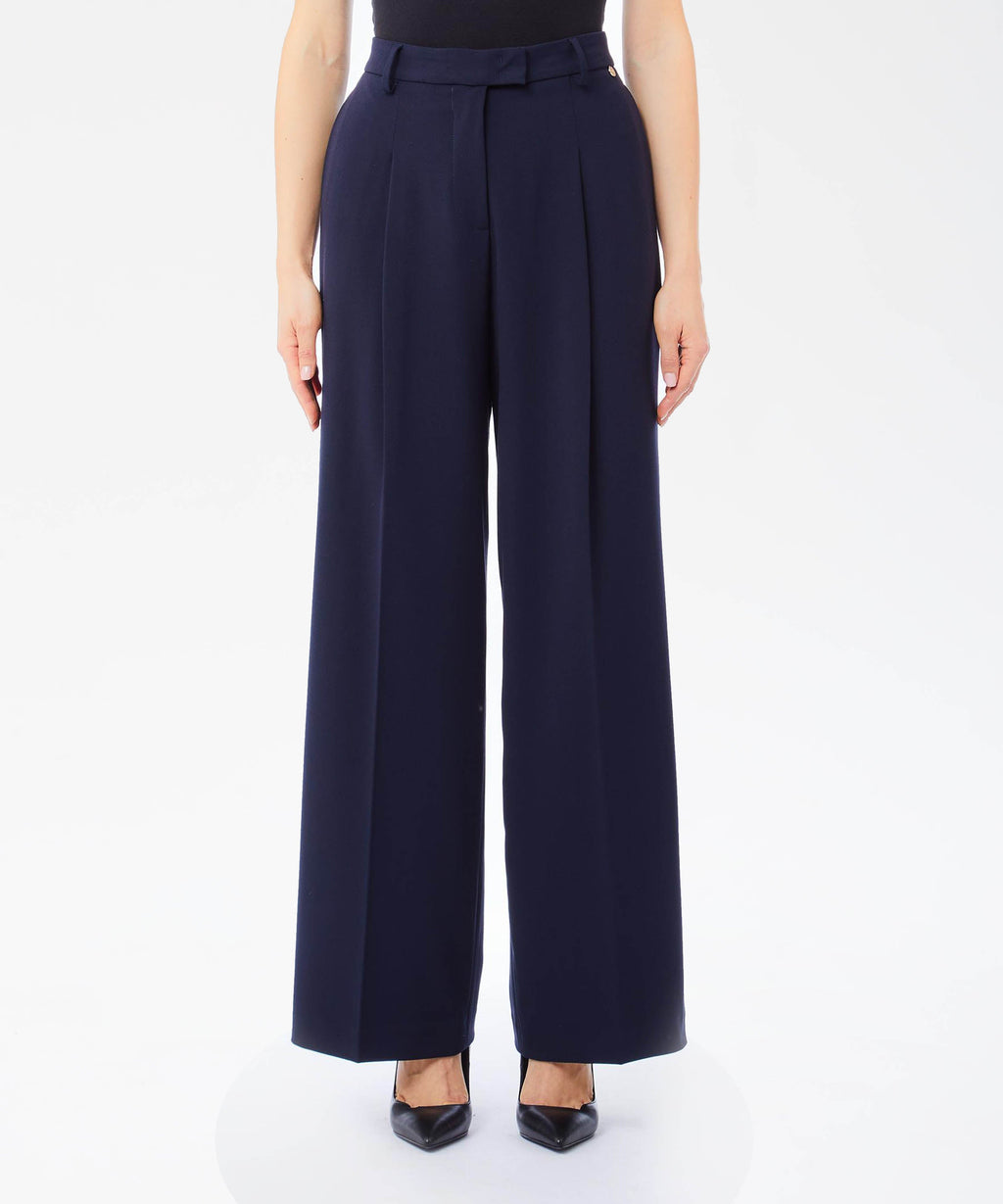 LIUJO BLACK Pantalone Palazzo Asparago