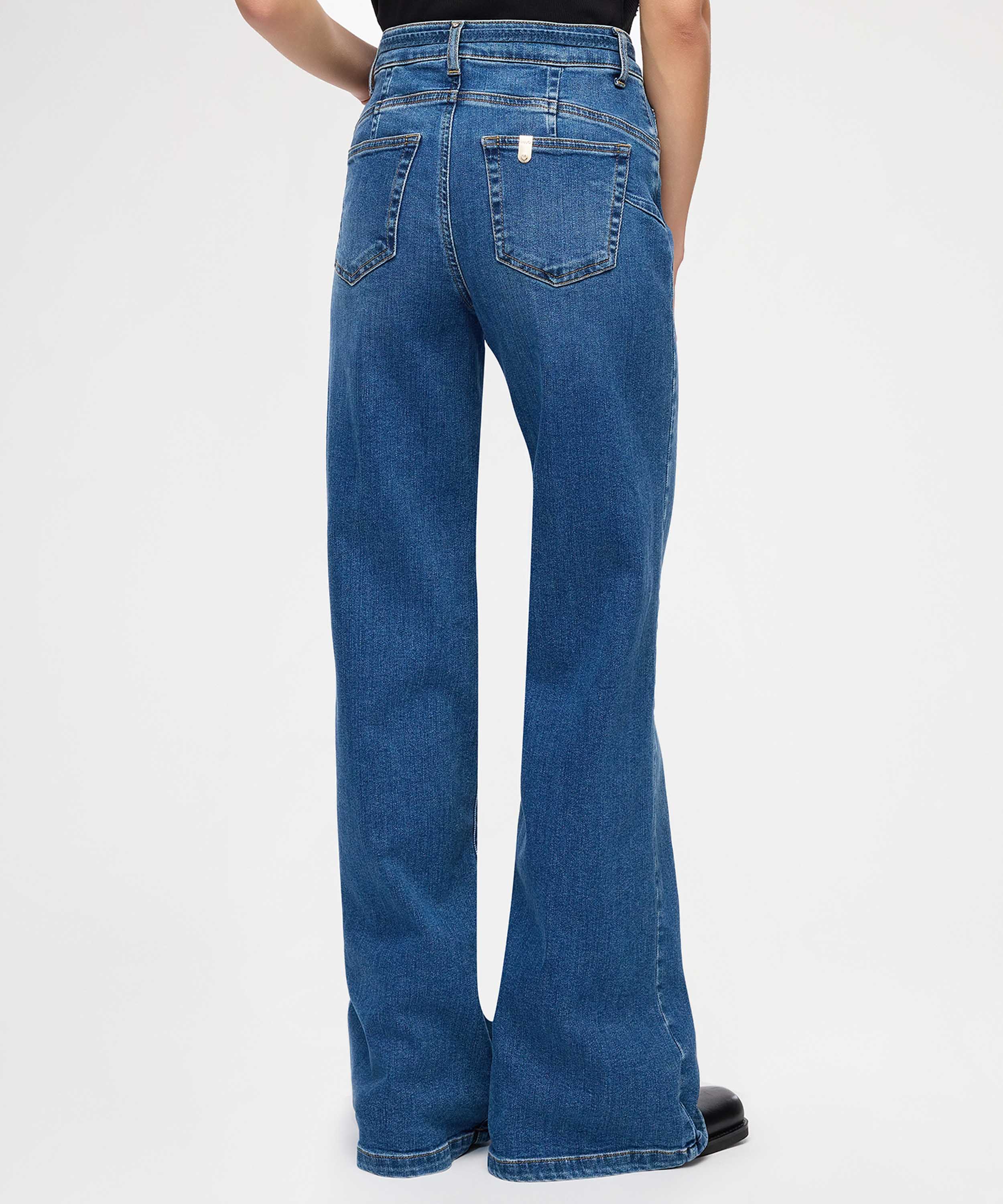 LIUJO denim Jeans flare bubble