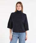 KAOS Maglione Donna Over a Collo Alto
