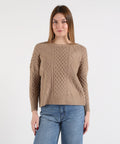 KAOS Blusa Donna Casual in Misto Seta a Righe con Scollo a V