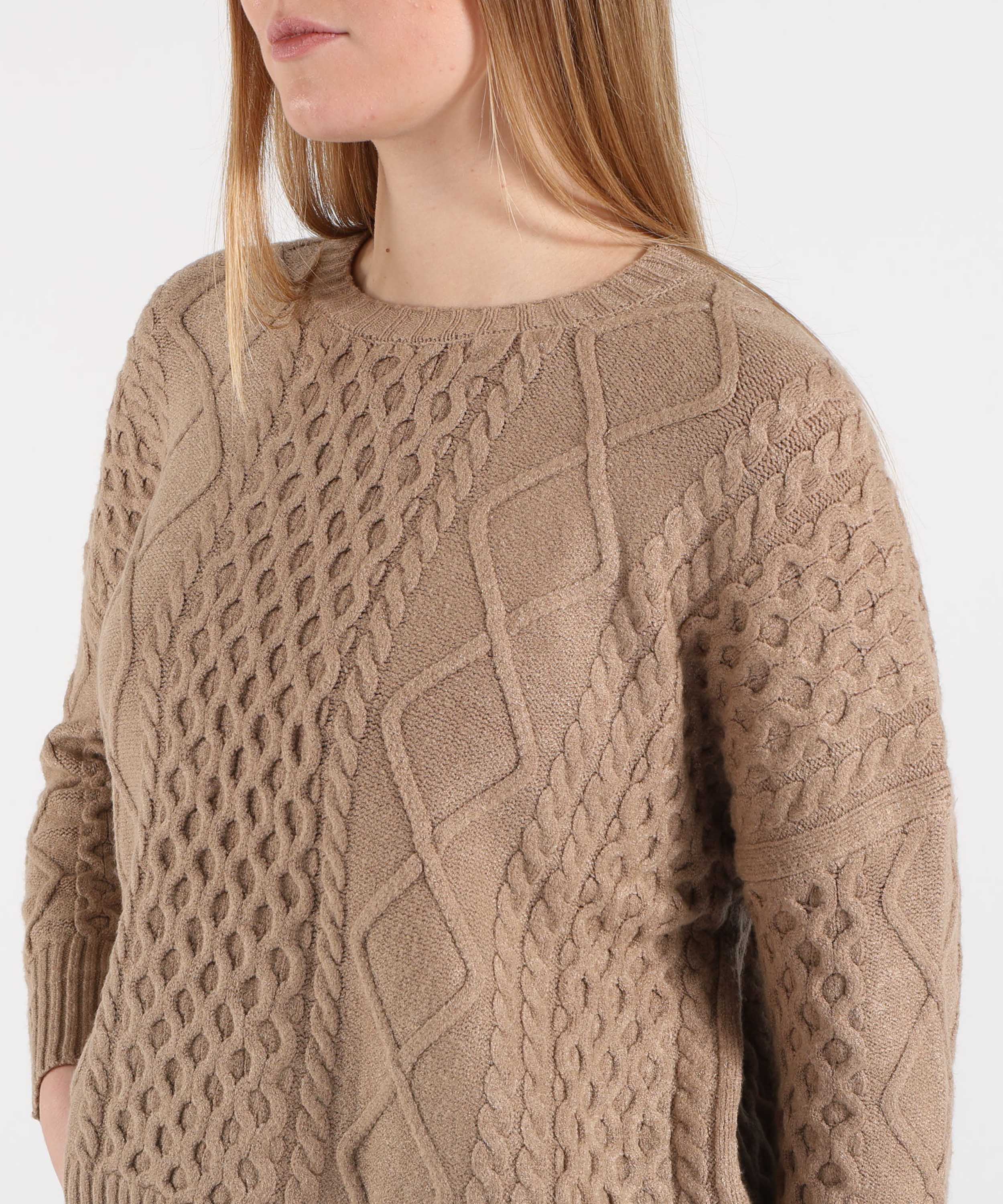 KAOS Blusa Donna Casual in Misto Seta a Righe con Scollo a V